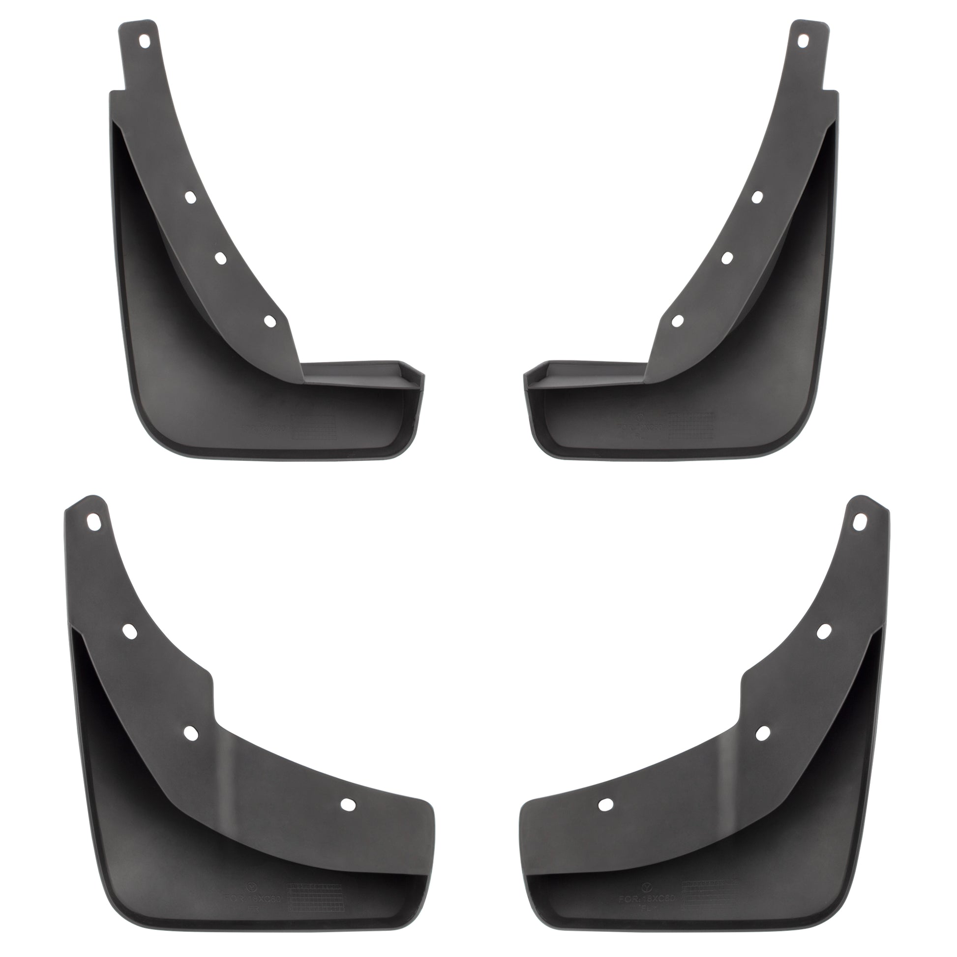 BOXI Set of 4 Front and Rear Side Splash Guards Mud Flaps Mudflaps Mudguards Compatible for Volvo — product photo 2