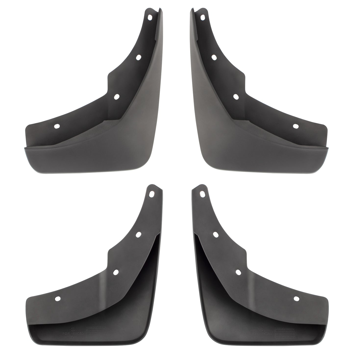 BOXI Set of 4 Front and Rear Side Splash Guards Mud Flaps Mudflaps Mudguards Compatible for Volvo — product photo 3