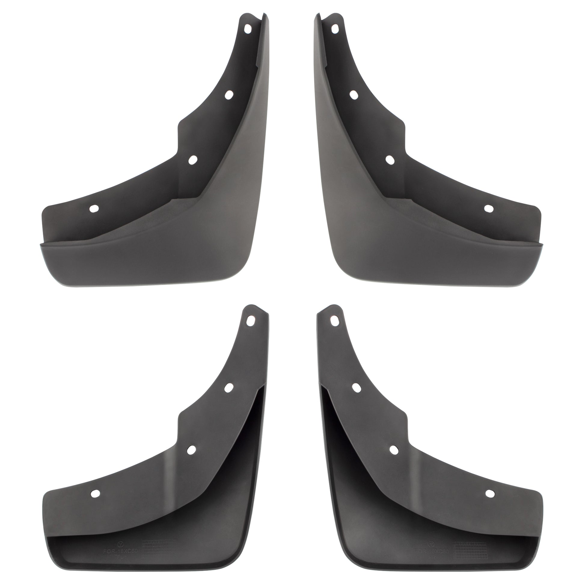 BOXI Set of 4 Front and Rear Side Splash Guards Mud Flaps Mudflaps Mudguards Compatible for Volvo — product photo 3