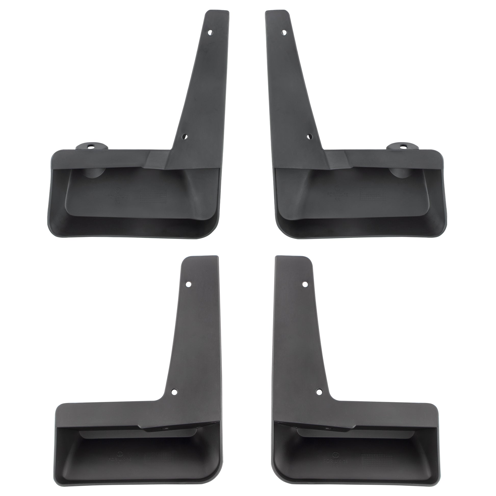 BOXI Set of 4 Front and Rear Side Splash Guards Mud Flaps Mudflaps Mudguards Fit for Lexus UX200 — product photo 2