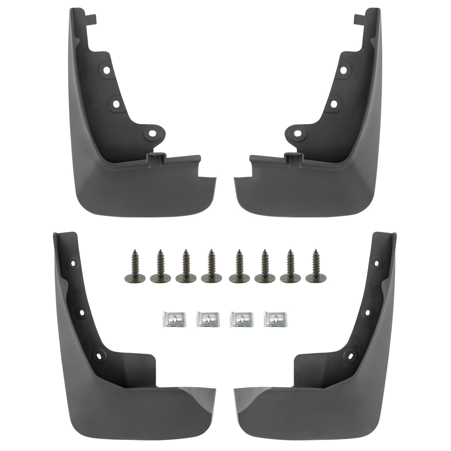 BOXI Set of 4 Front and Rear Side Mud Flaps Splash Guards Compatible for Ford Edge 2015 2016 2017