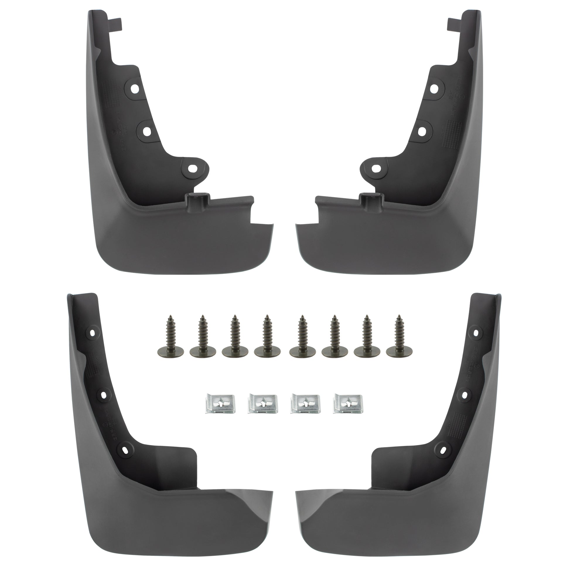 BOXI Set of 4 Front and Rear Side Mud Flaps Splash Guards Compatible for Ford Edge 2015 2016 2017