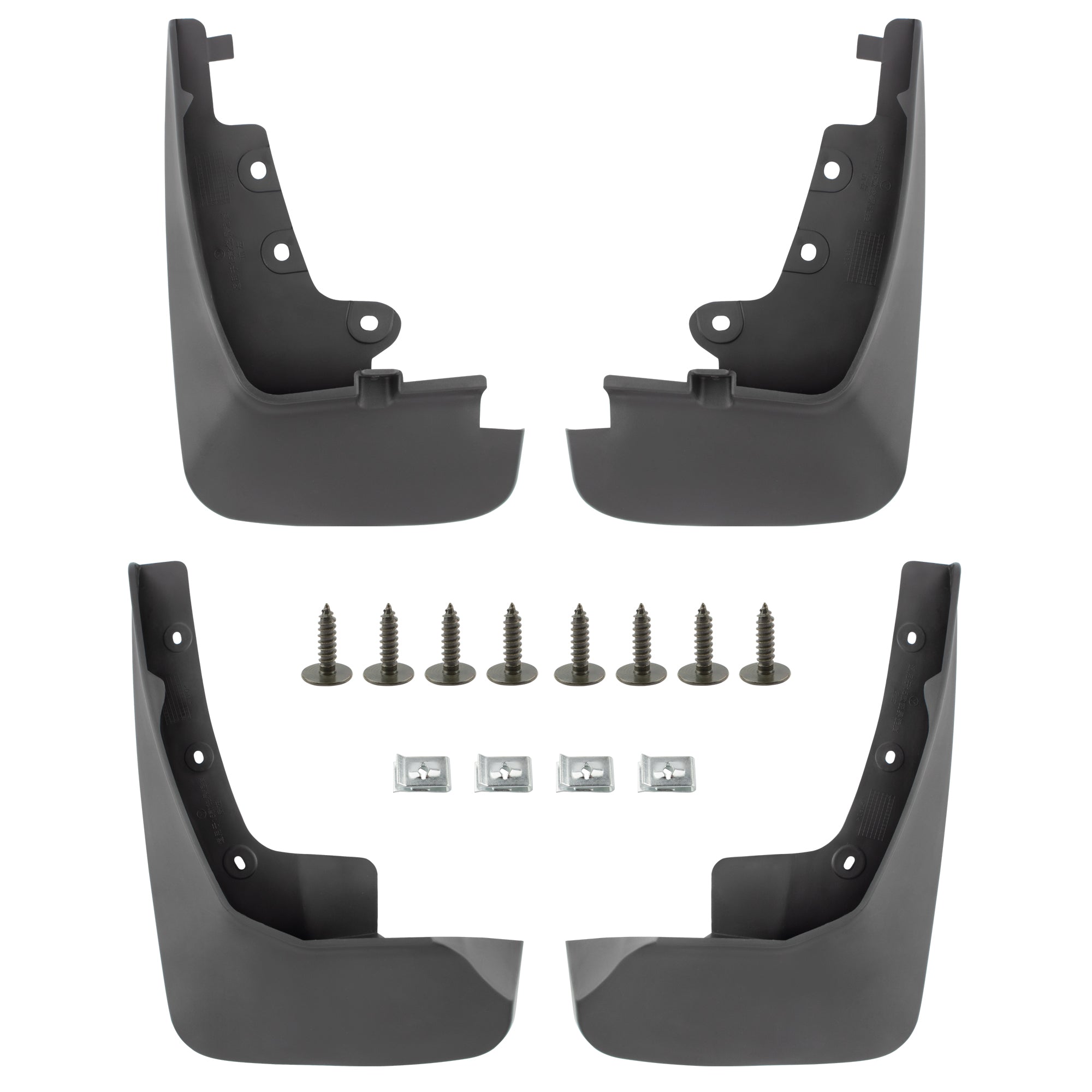 BOXI Set of 4 Front and Rear Side Mud Flaps Splash Guards Compatible for Ford Edge 2015 2016 2017