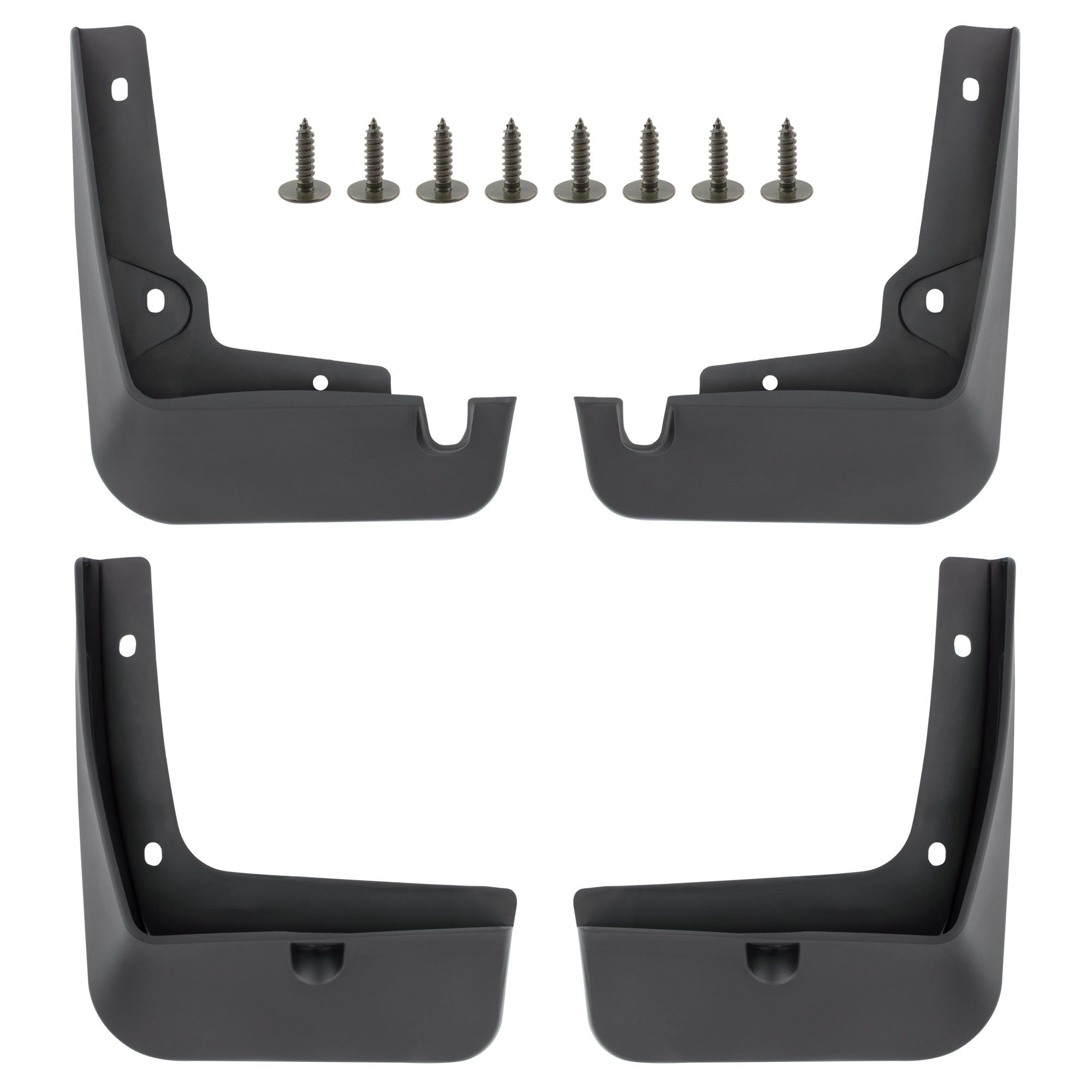 BOXI Set of 4 Front and Rear Side Mud Flaps Splash Guards Fit for Hyundai Elantra Sedan 2017 2018