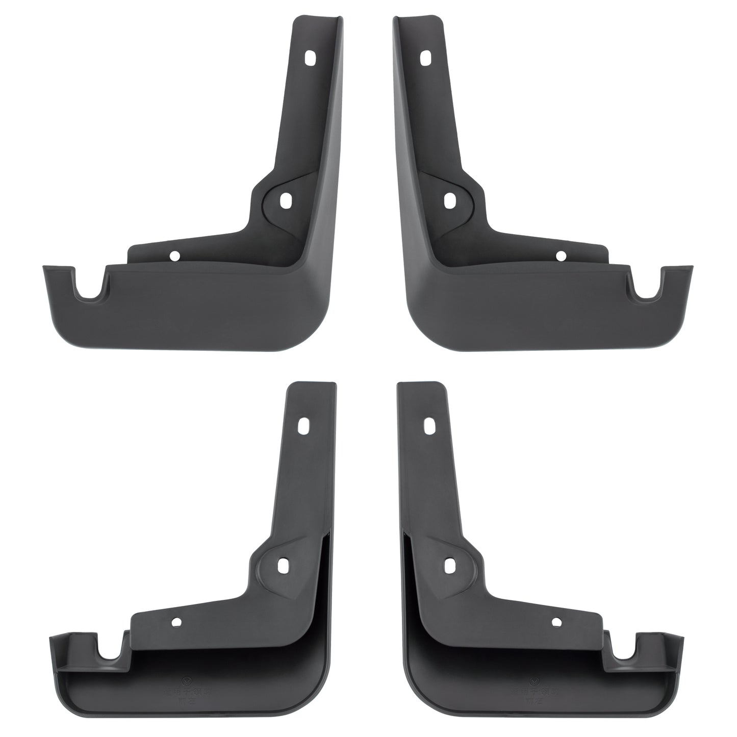 BOXI Set of 4 Front and Rear Side Mud Flaps Splash Guards Fit for Hyundai Elantra Sedan 2017 2018 — product photo 3