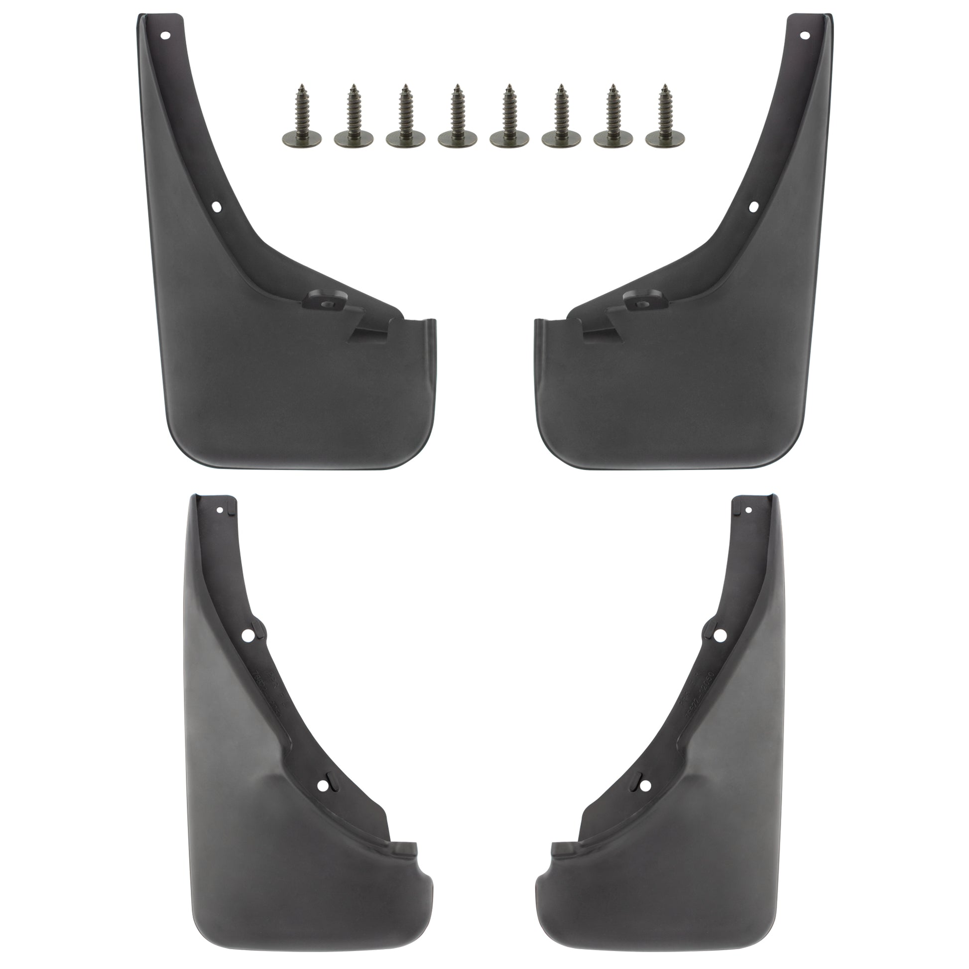 BOXI Set of 4 Front and Rear Side Mud Flaps Splash Guards Fit for Toyota Corolla 1988 1989 1990