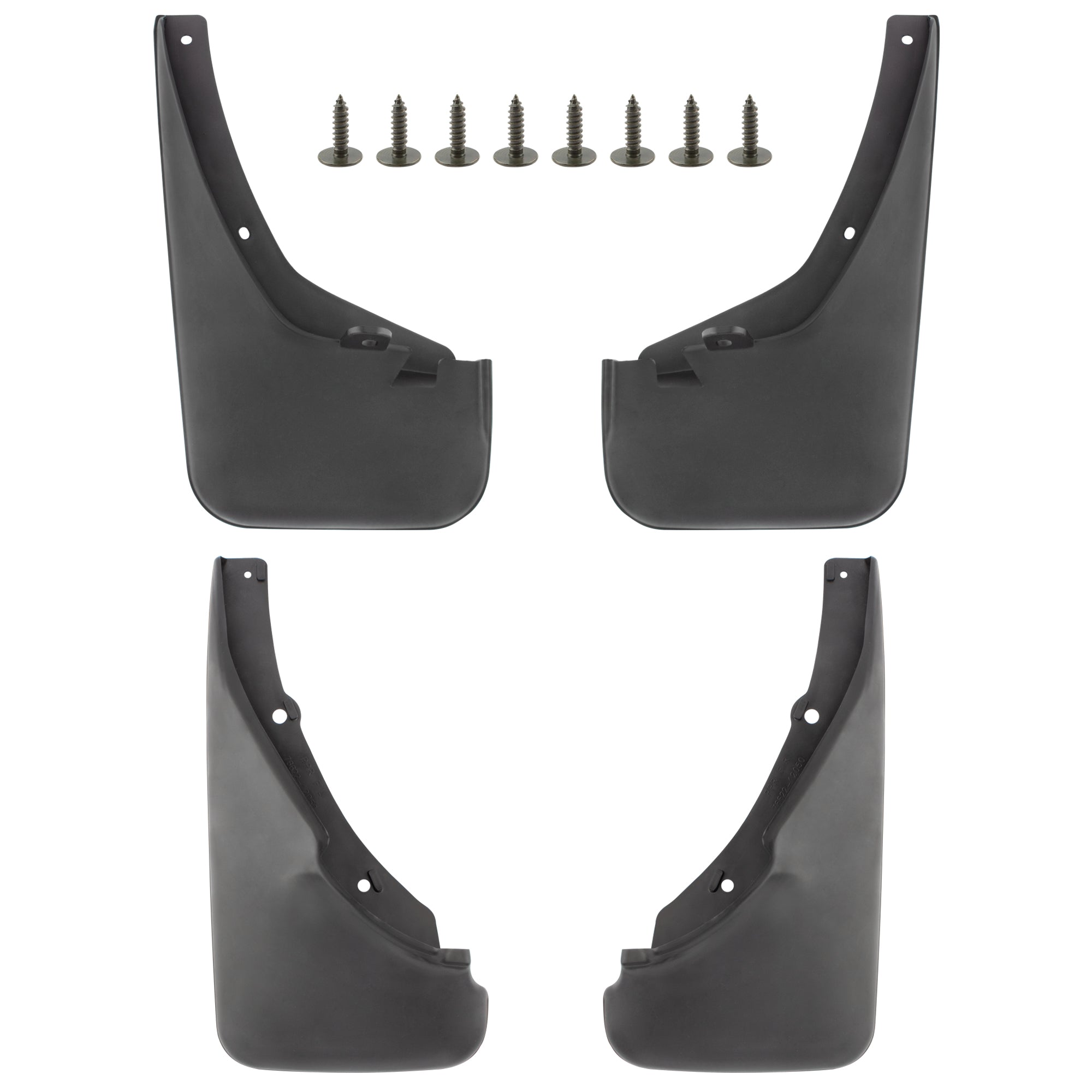 BOXI Set of 4 Front and Rear Side Mud Flaps Splash Guards Fit for Toyota Corolla 1988 1989 1990