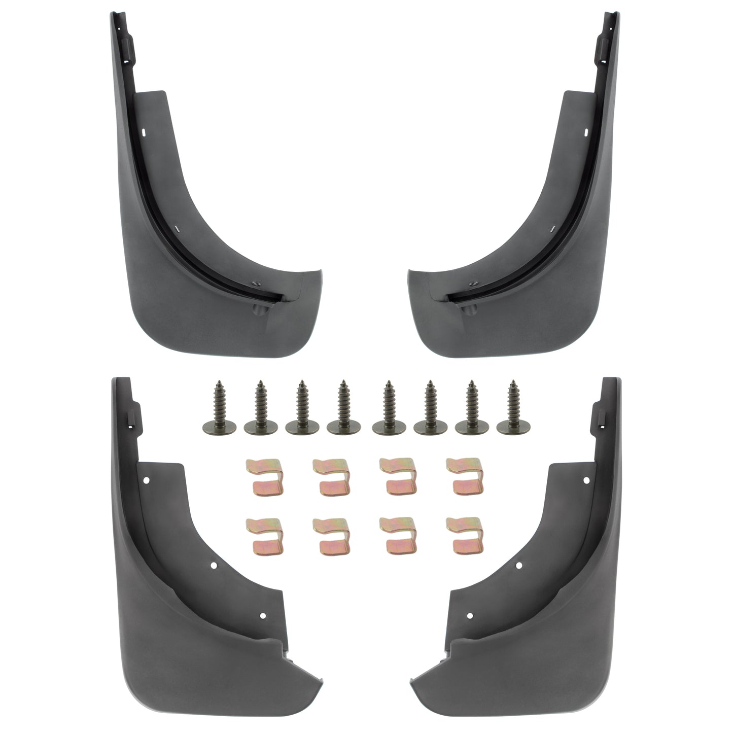BOXI Set of 4 Front and Rear Side Mud Flaps Splash Guards Fit for Volkswagen Touareg 2007 2008 2009