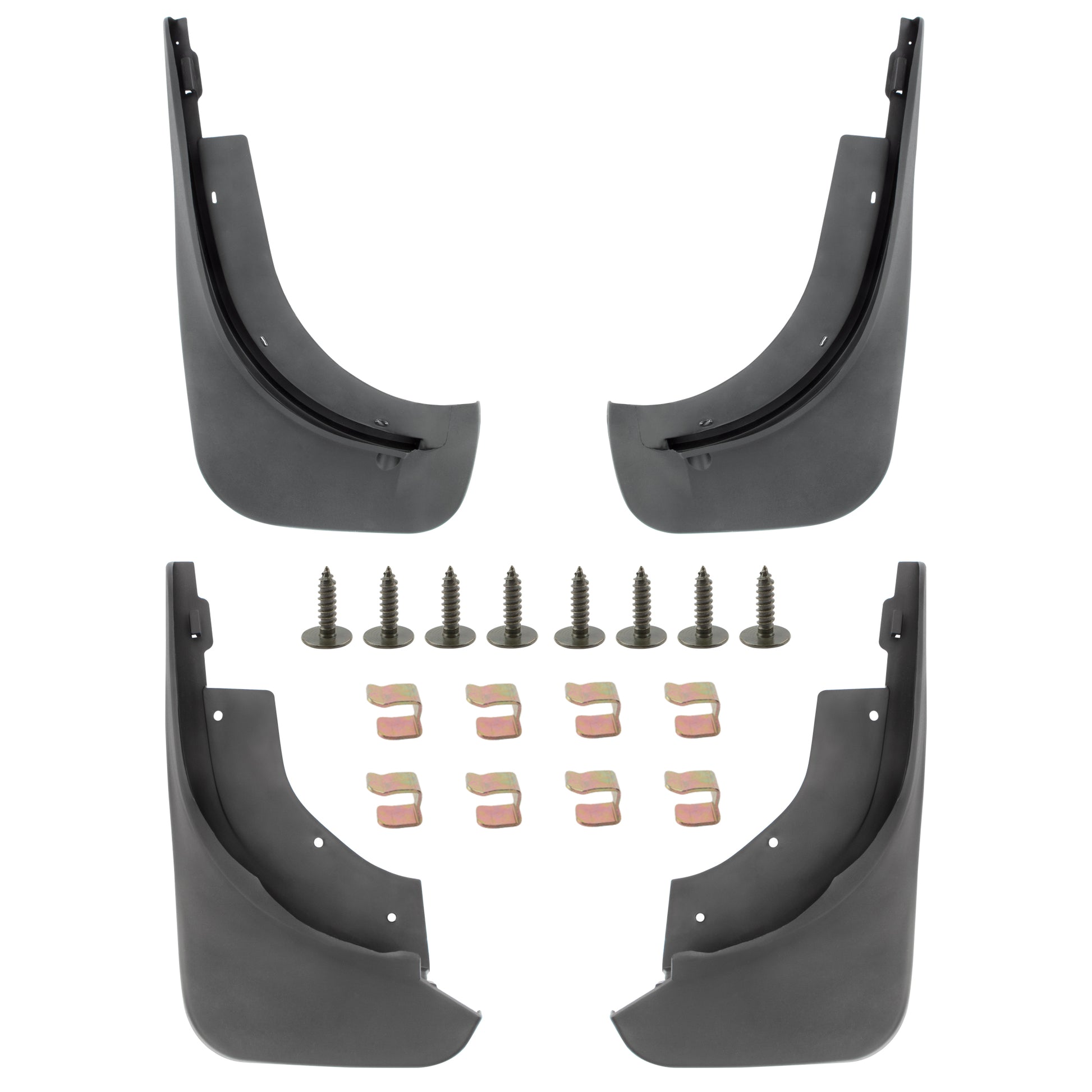 BOXI Set of 4 Front and Rear Side Mud Flaps Splash Guards Fit for Volkswagen Touareg 2007 2008 2009
