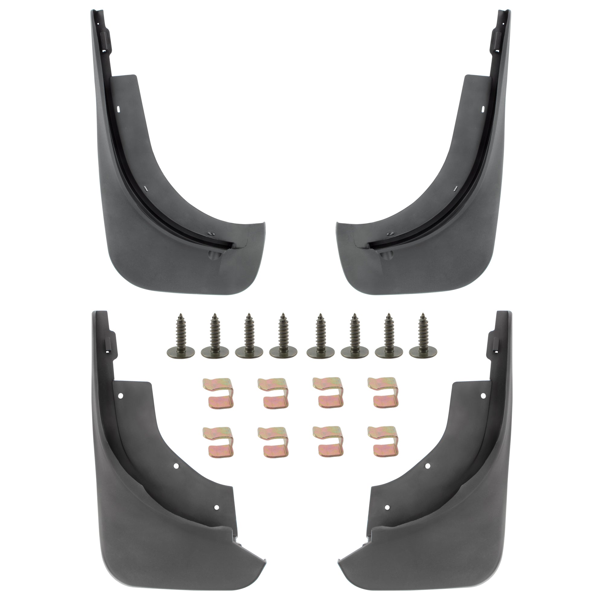 BOXI Set of 4 Front and Rear Side Mud Flaps Splash Guards Fit for Volkswagen Touareg 2007 2008 2009