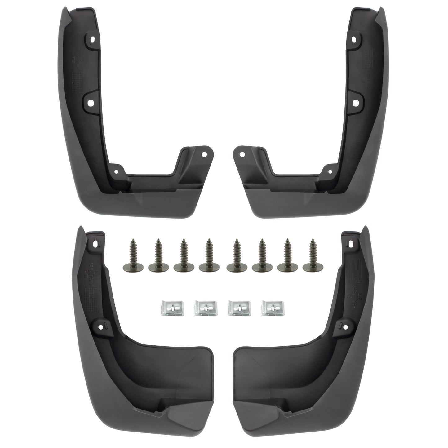 BOXI Set of 4 Front and Rear Side Mud Flaps Splash Guards Fit for Honda CR-V CRV 2017 2018 2019