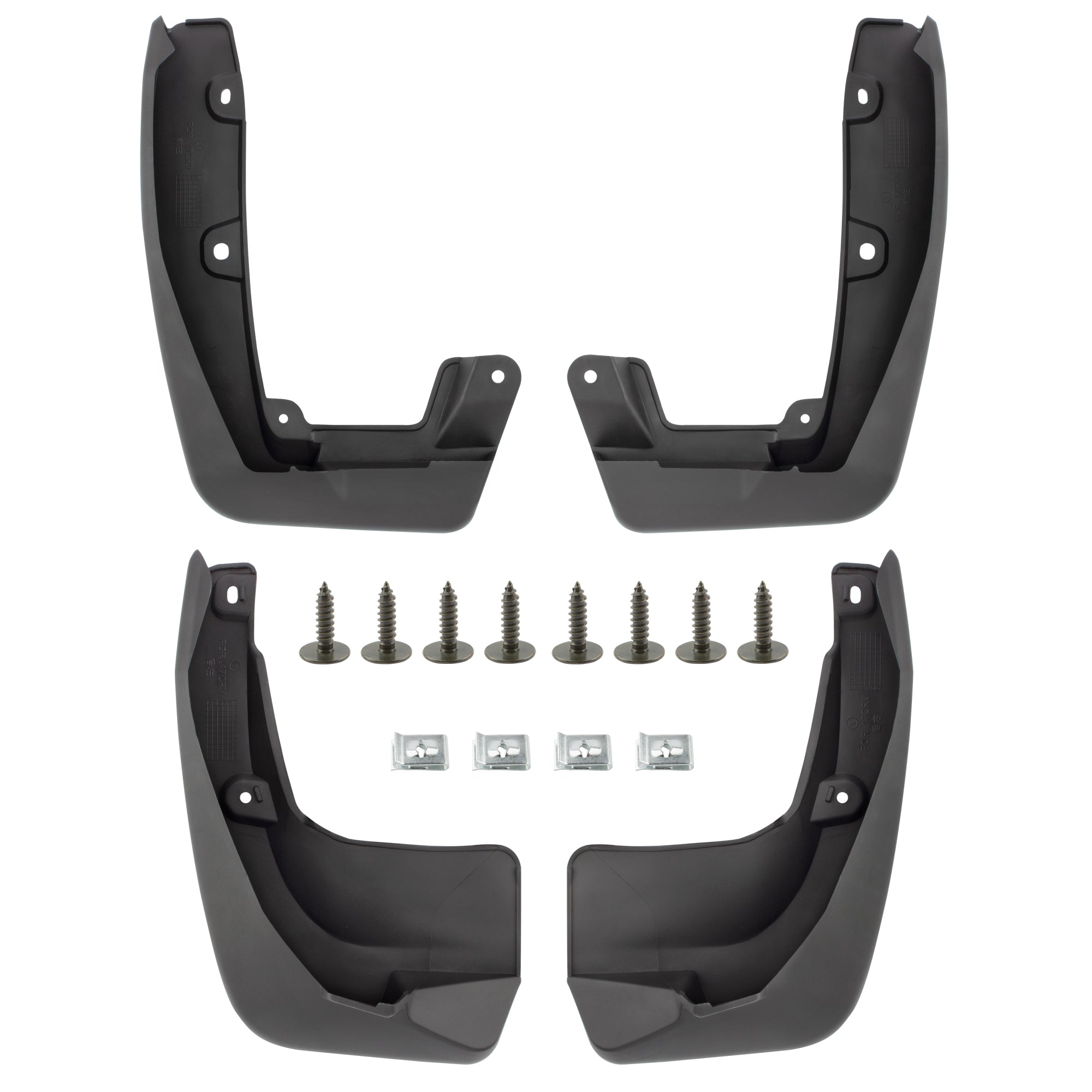 BOXI Set of 4 Front and Rear Side Mud Flaps Splash Guards Fit for Honda CR-V CRV 2017 2018 2019