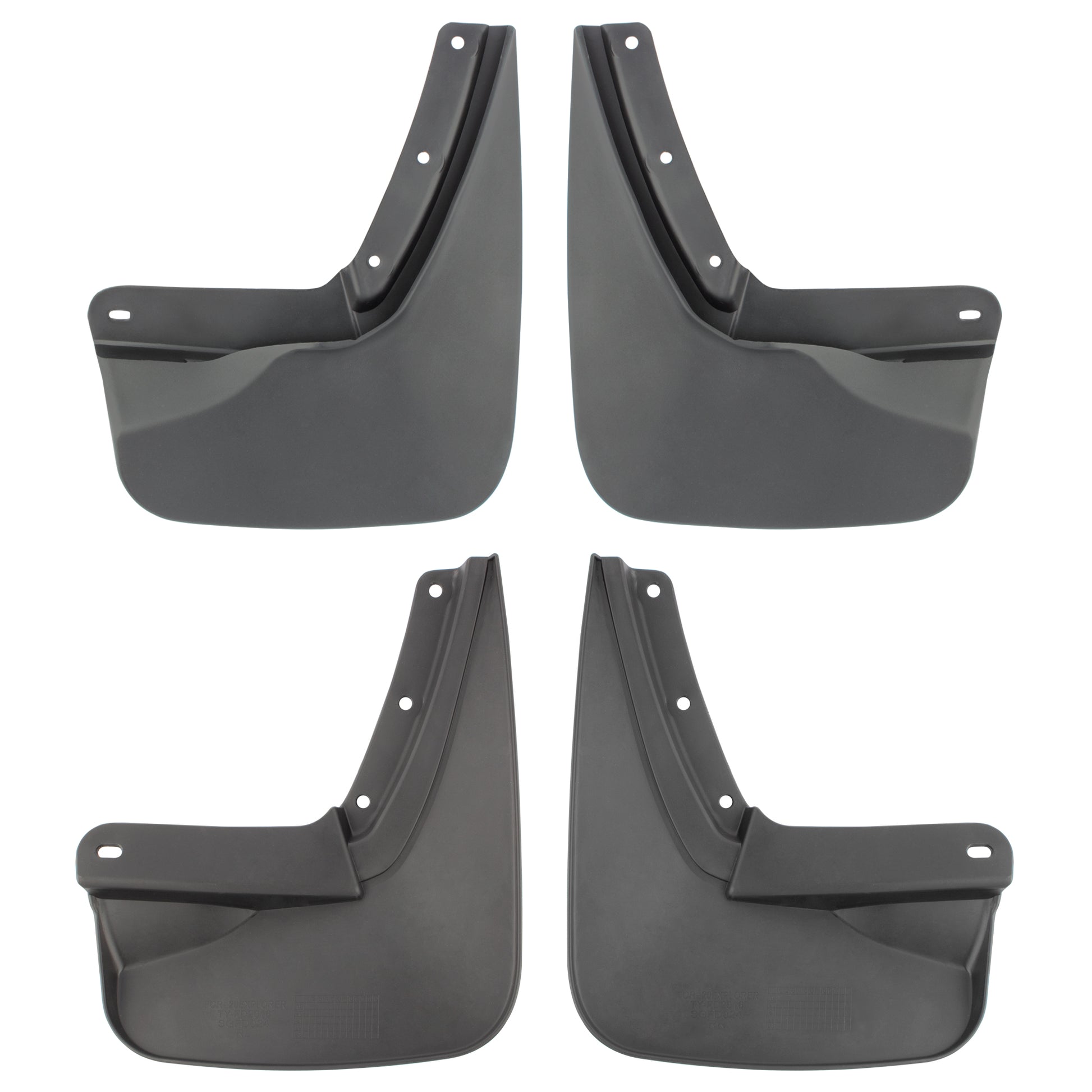 BOXI Set of 4 Front and Rear Side Mud Flaps Splash Guards Fit for Ford Explorer 2019 2020 2021 — product photo 3