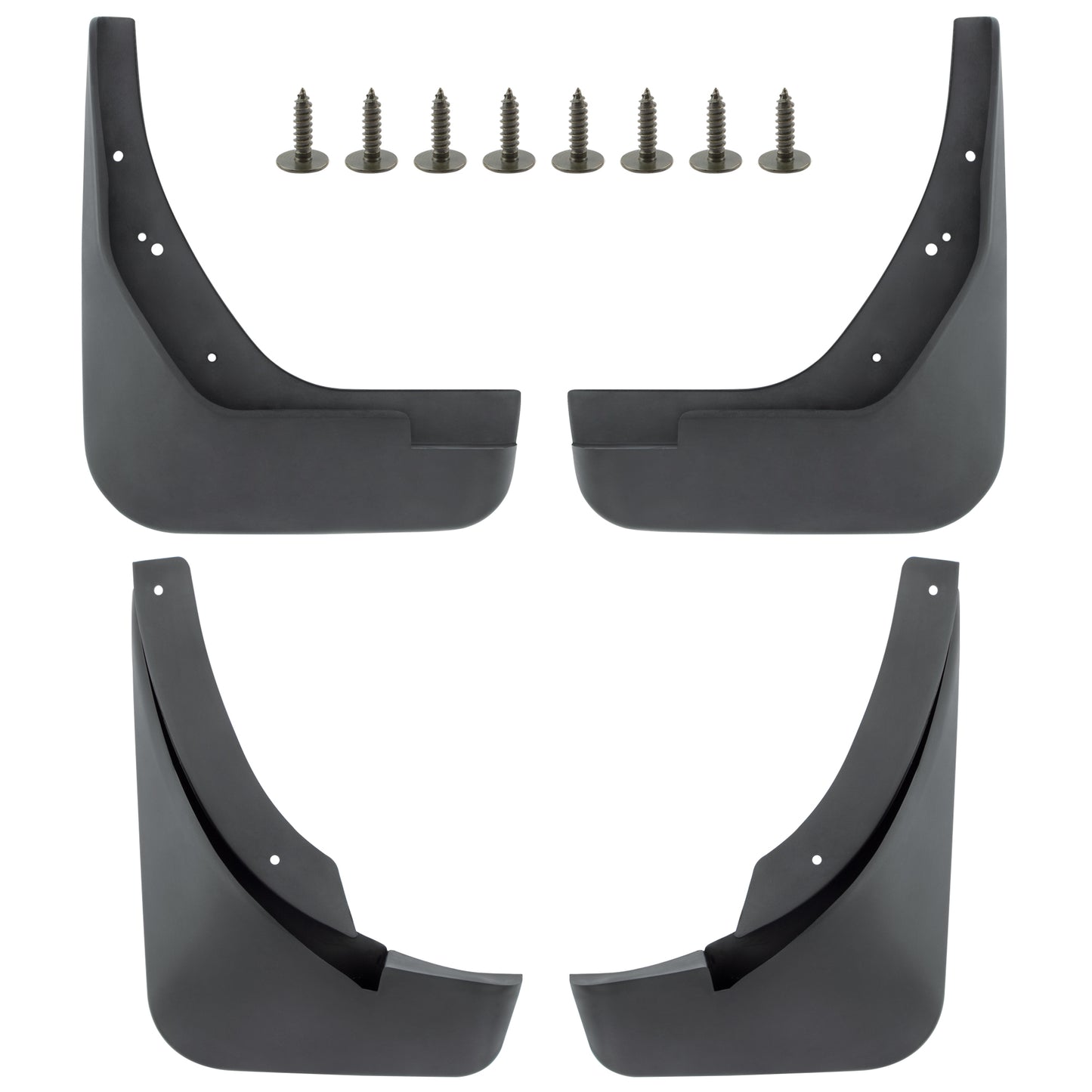 BOXI Set of 4 Front and Rear Side Mud Flaps Splash Guards Fit for Audi A4 2009 2010 2011 2012 Sedan