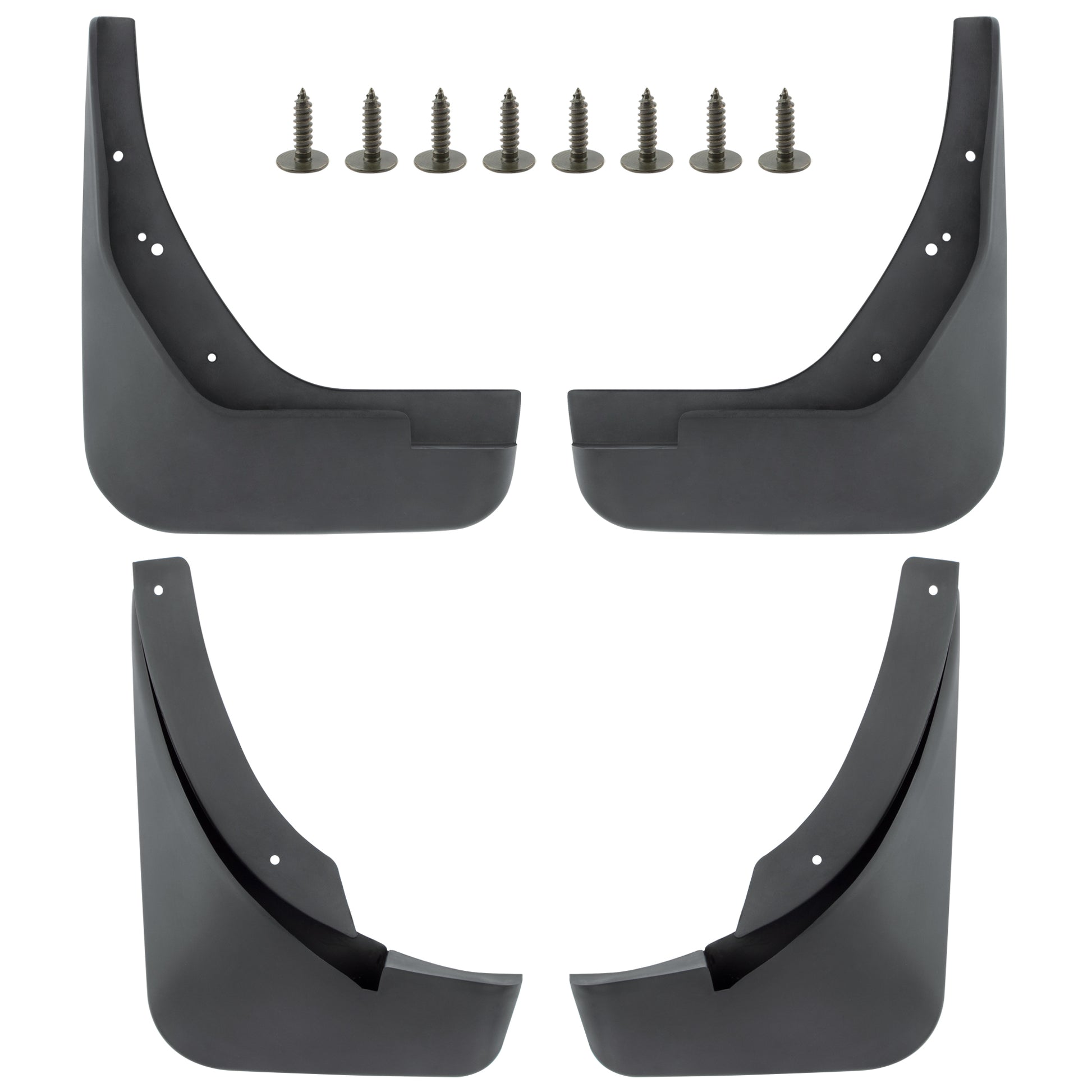 BOXI Set of 4 Front and Rear Side Mud Flaps Splash Guards Fit for Audi A4 2009 2010 2011 2012 Sedan