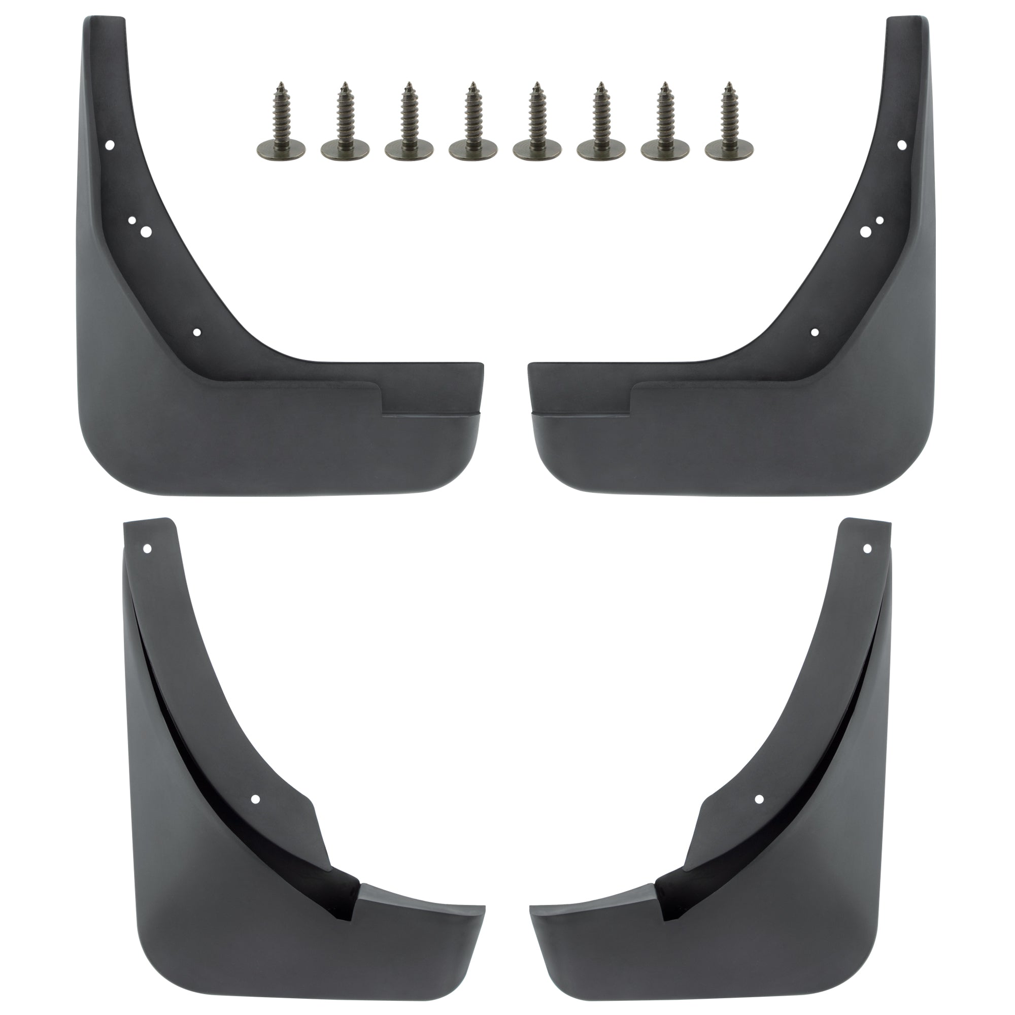 BOXI Set of 4 Front and Rear Side Mud Flaps Splash Guards Fit for Audi A4 2009 2010 2011 2012 Sedan