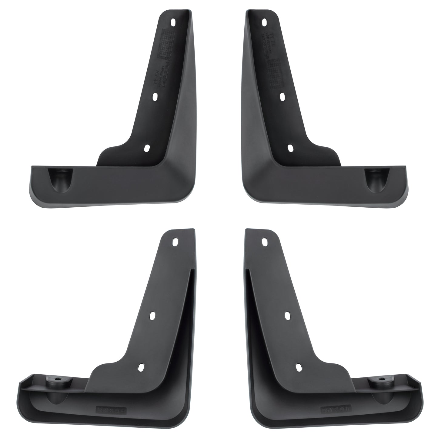 BOXI Set of 4 Front and Rear Side Mud Flaps Splash Guards Fit for Lexus ES350 ES300h 2013 2014 2015 — product photo 4