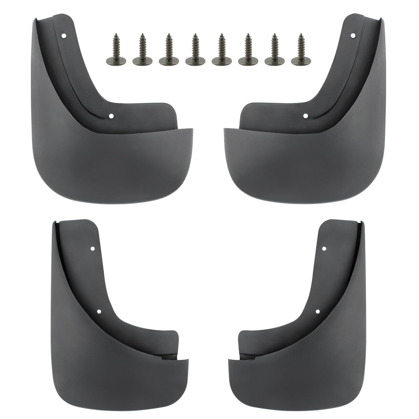 BOXI Set of 4 Front and Rear Side Mud Flaps Splash Guards Fit for Audi A4 2005 2006 2007 2008 Base