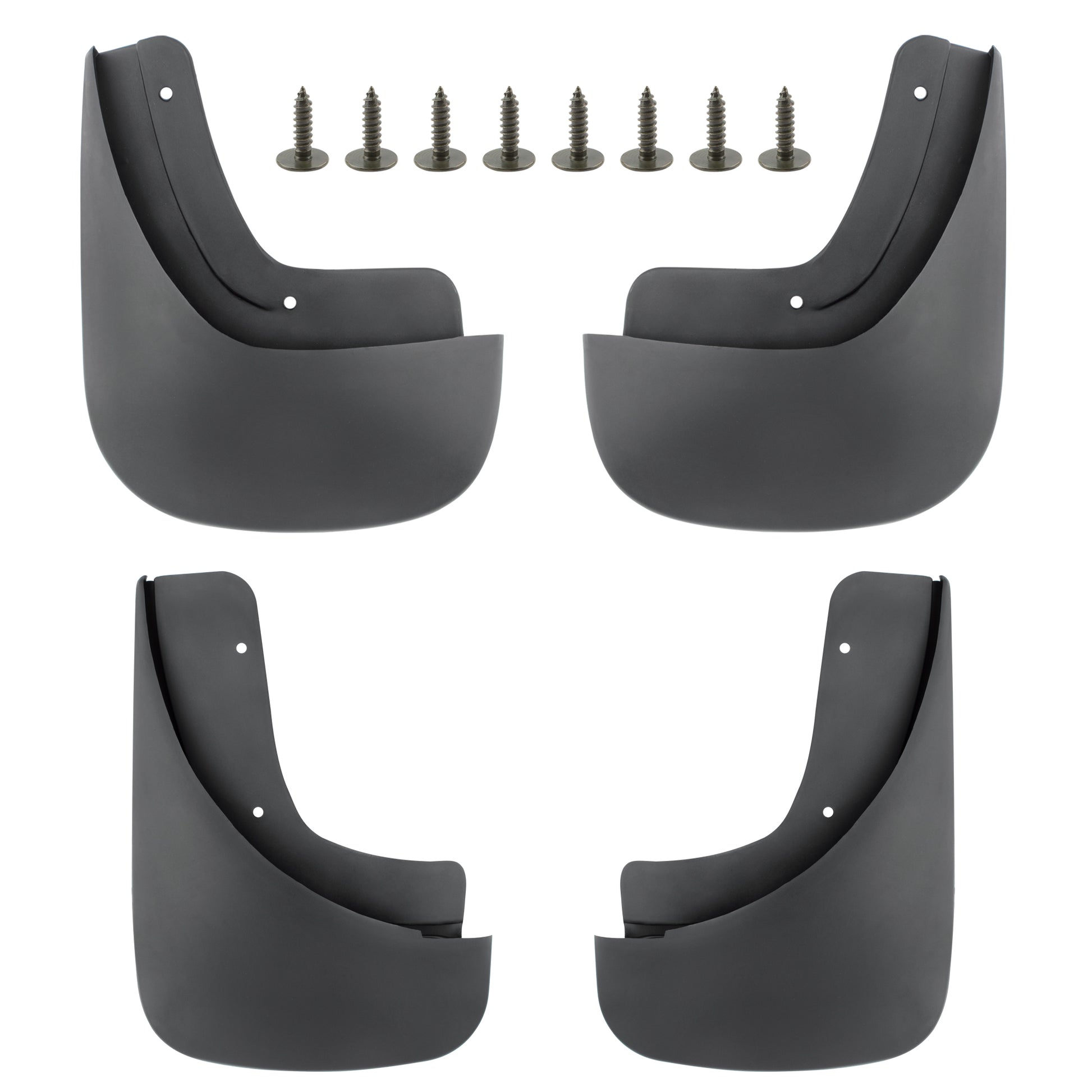 BOXI Set of 4 Front and Rear Side Mud Flaps Splash Guards Fit for Audi A4 2005 2006 2007 2008 Base