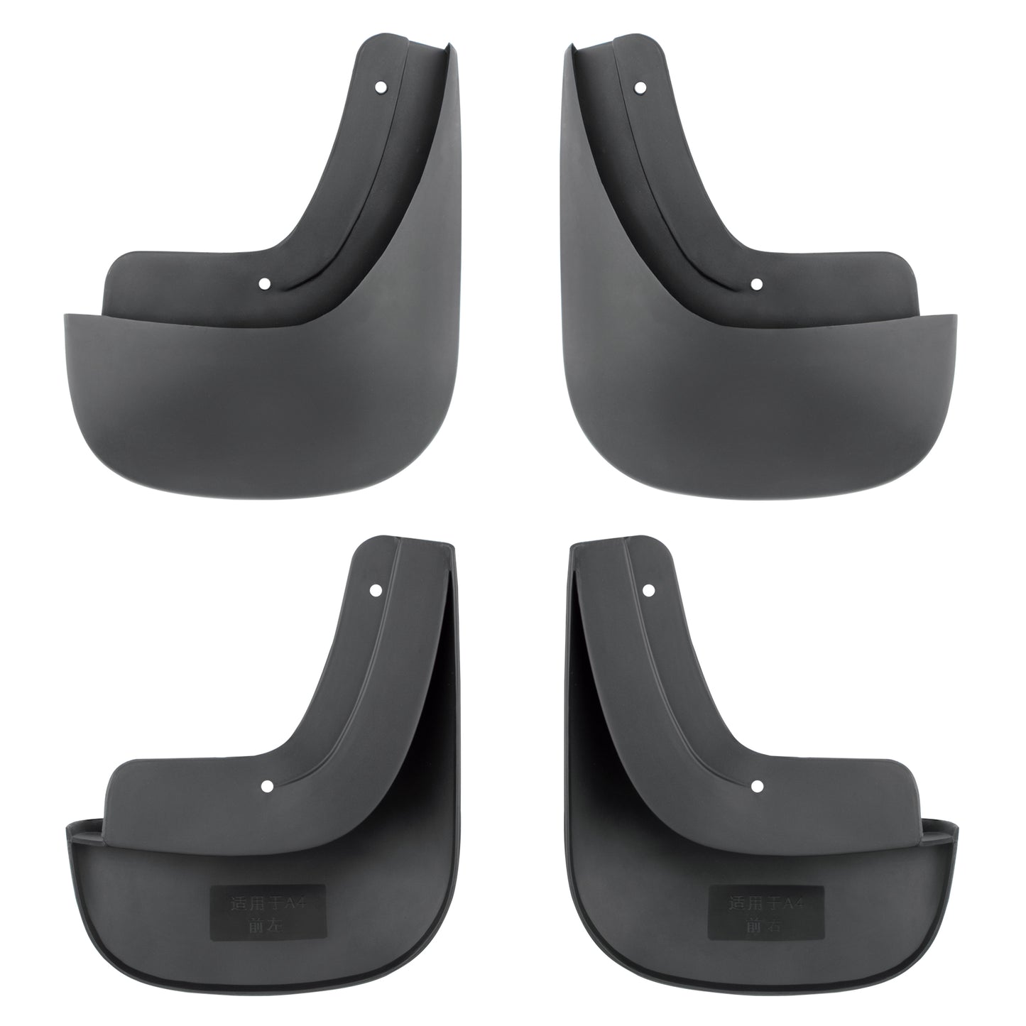 BOXI Set of 4 Front and Rear Side Mud Flaps Splash Guards Fit for Audi A4 2005 2006 2007 2008 Base — product photo 3