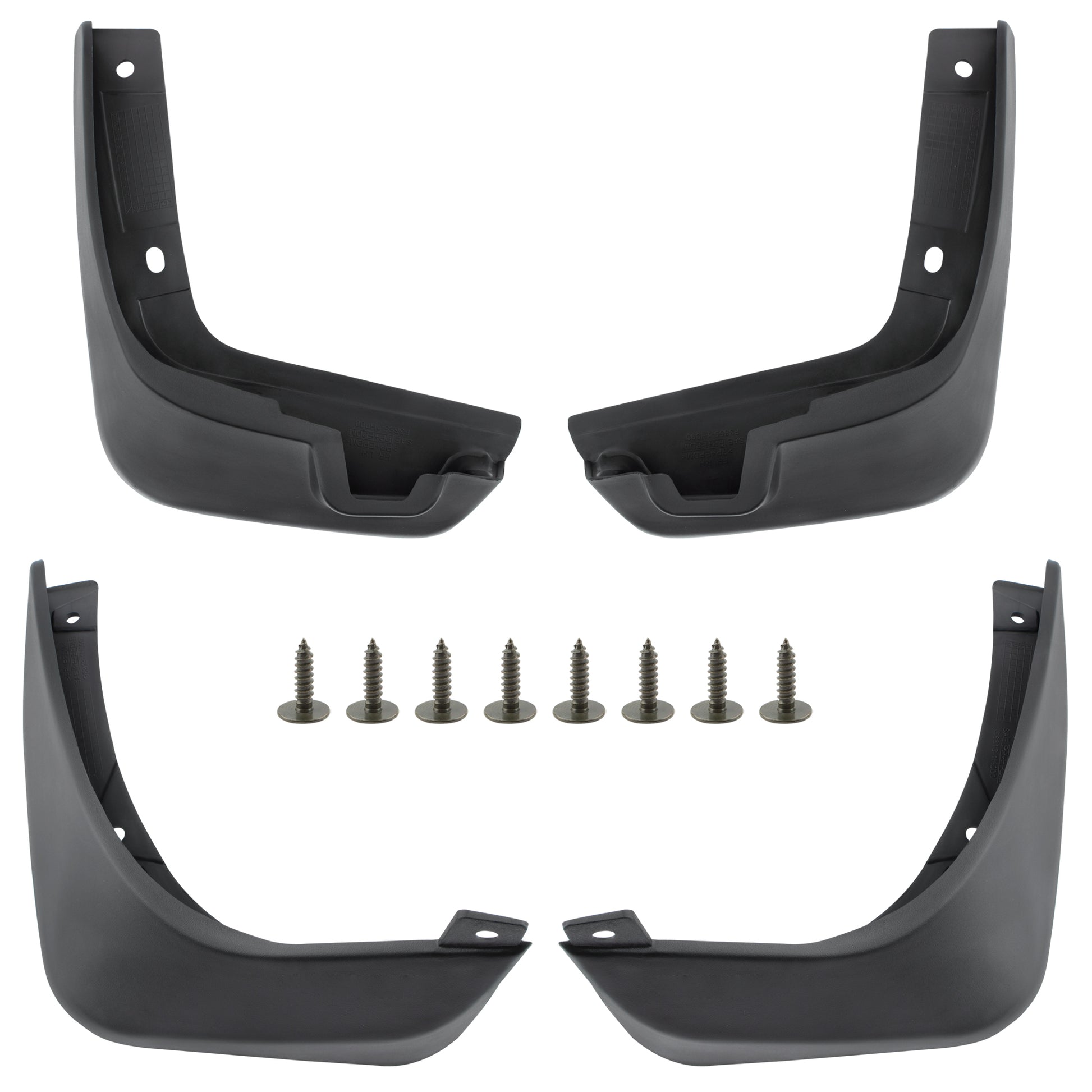 BOXI Set of 4 Front and Rear Side Mud Flaps Splash Guards Fit for Nissan March Micra K13 2010 2011