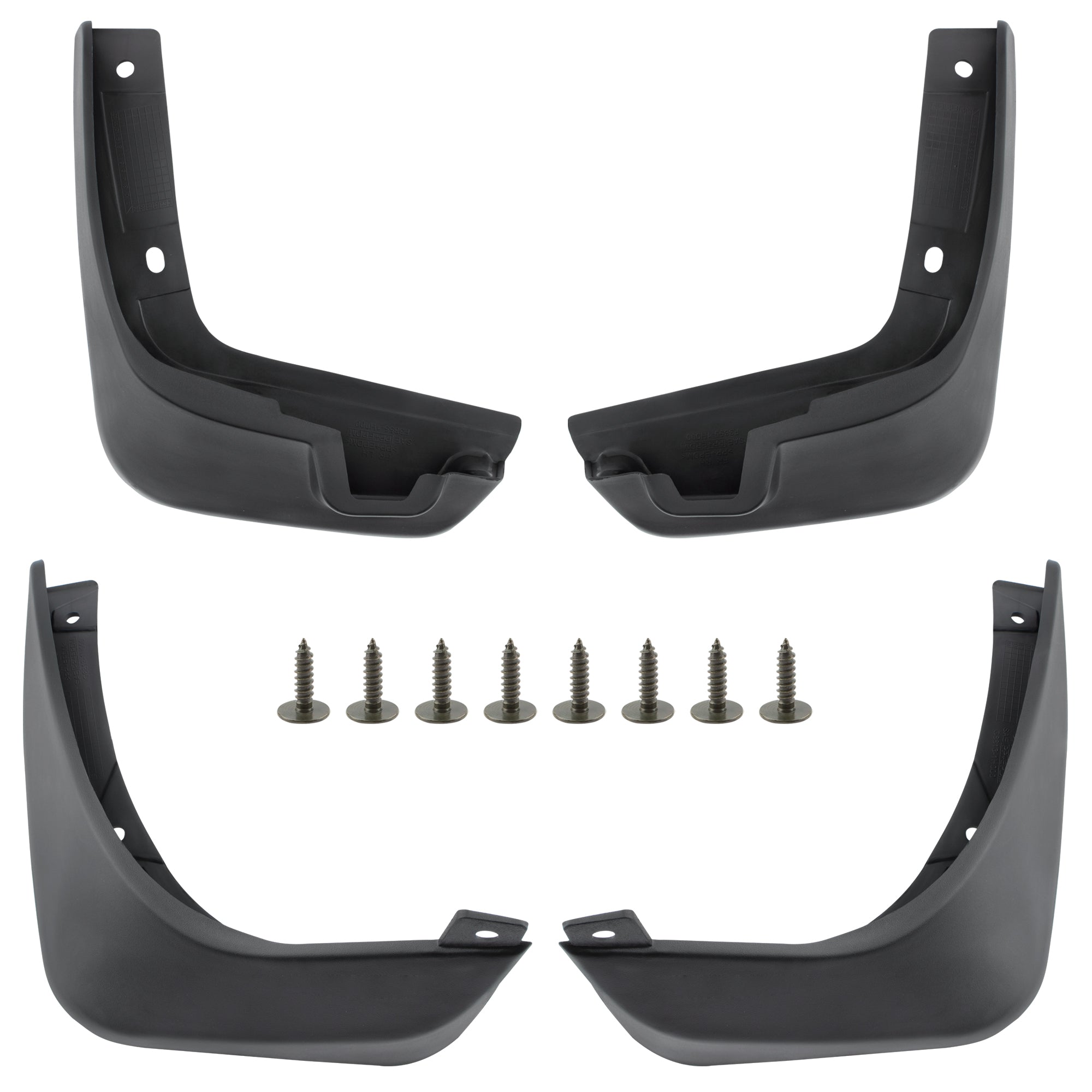BOXI Set of 4 Front and Rear Side Mud Flaps Splash Guards Fit for Nissan March Micra K13 2010 2011
