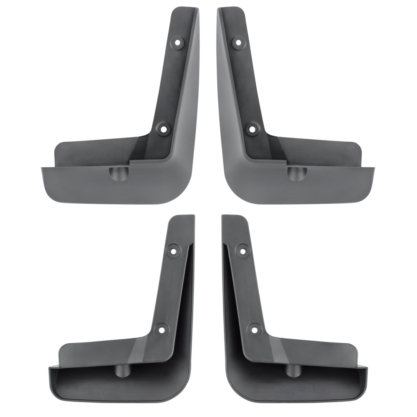 BOXI Set of 4 Front and Rear Side Mud Flaps Splash Guards Fit for Hyundai Sonata 2015 2016 Sedan l4 — product photo 3