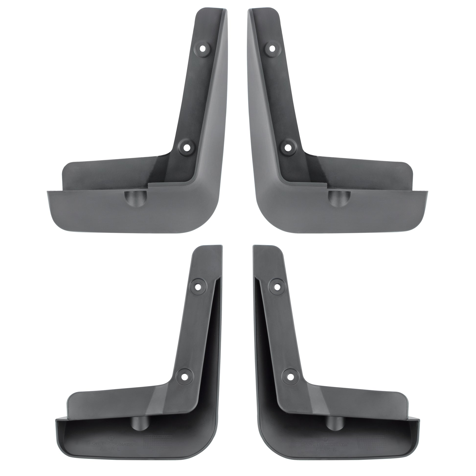 BOXI Set of 4 Front and Rear Side Mud Flaps Splash Guards Fit for Hyundai Sonata 2015 2016 Sedan l4 — product photo 3