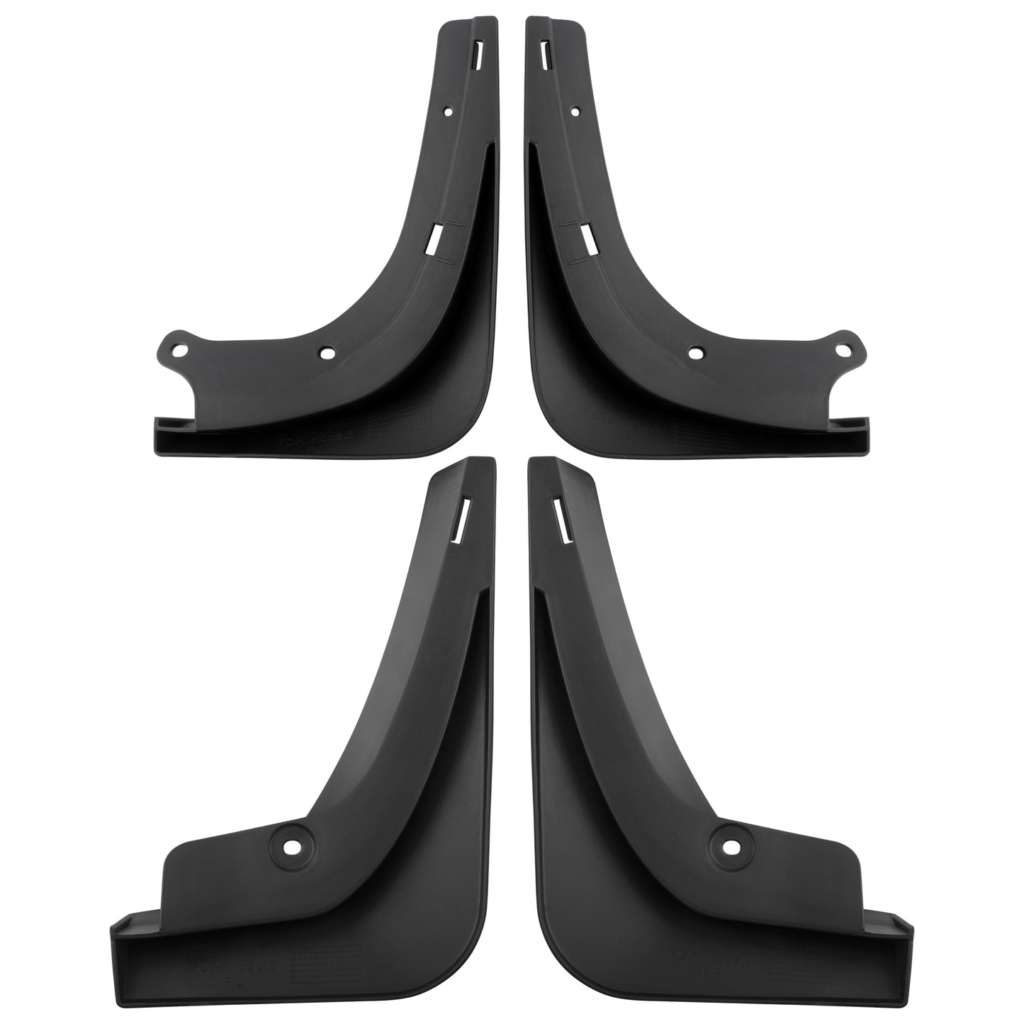 BOXI Set of 4 Front and Rear Side Mud Flaps Splash Guards Fit for Tesla Model 3 Gen 2 2016 2017 — product photo 3