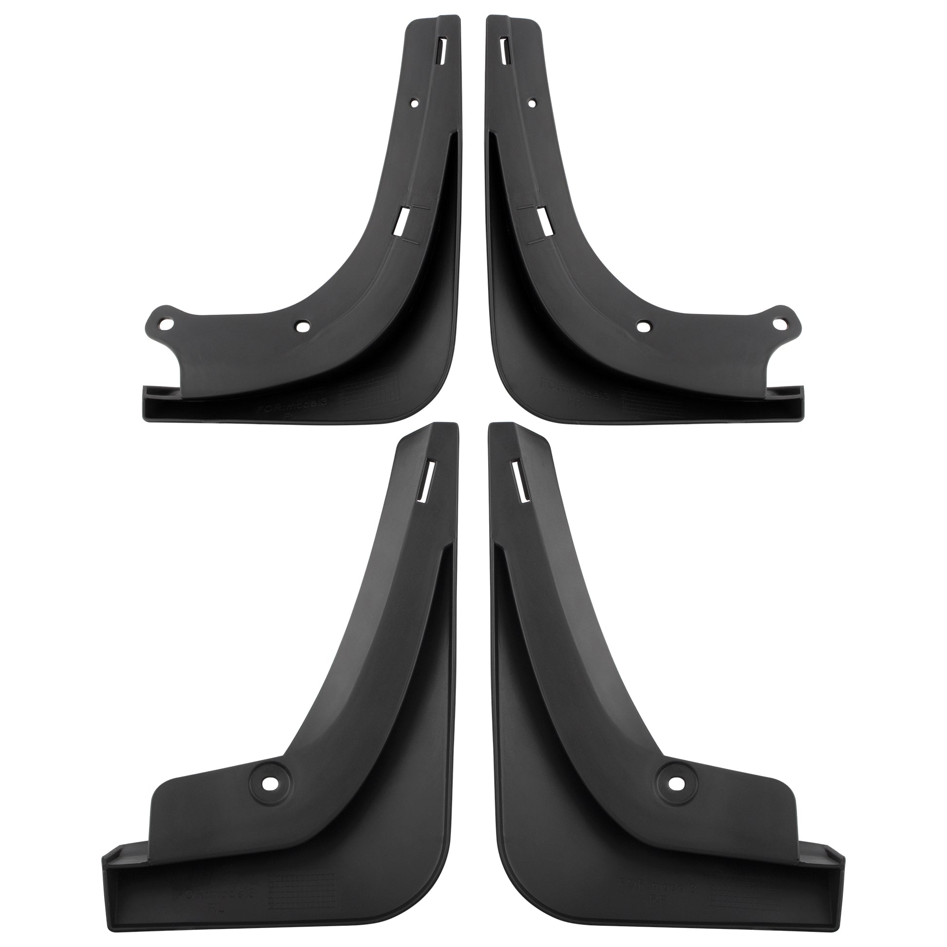 BOXI Set of 4 Front and Rear Side Mud Flaps Splash Guards Fit for Tesla Model 3 Gen 2 2016 2017 — product photo 3