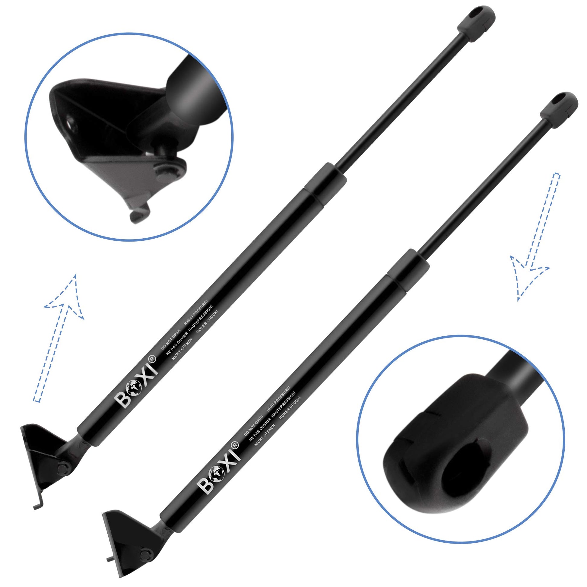 BOXI 2pcs Liftgate Lift Supports Shocks Struts Compatible for Jeep Grand Cherokee 1993 1994 1995 — product photo 2