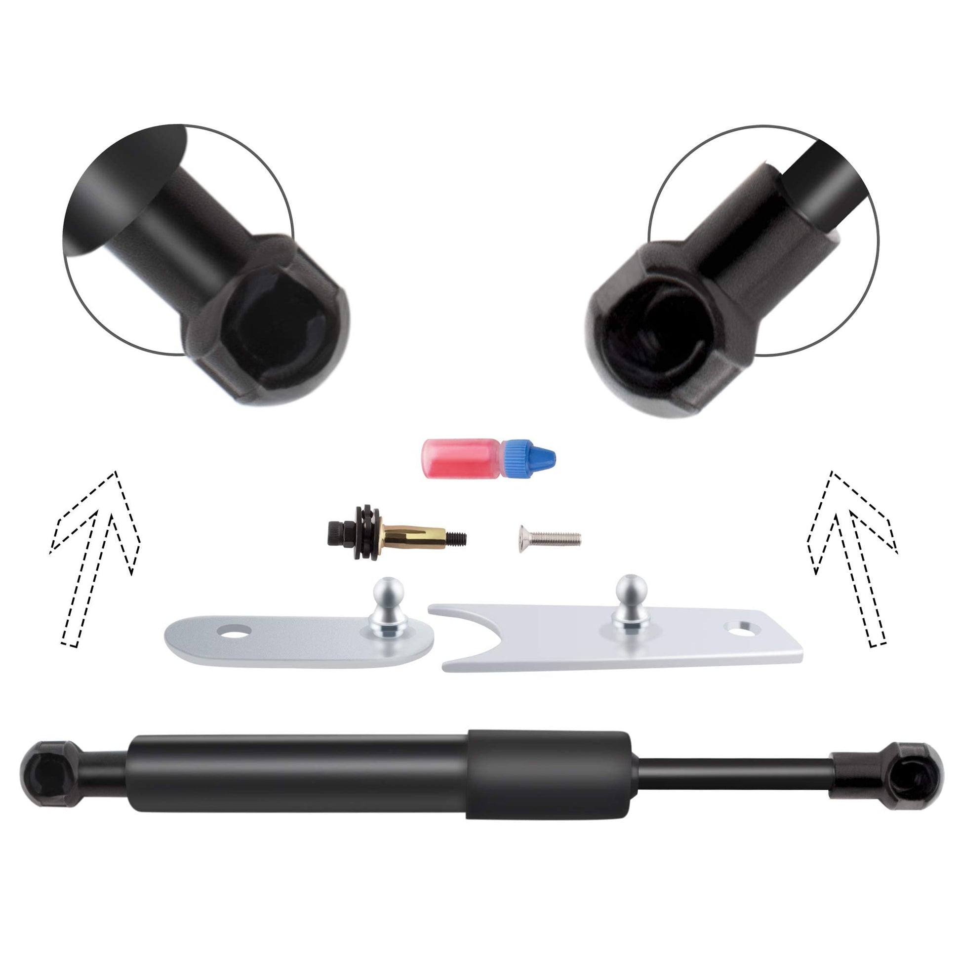 BOXI Qty(1) BOXI 43102 DZ43102 Pickup Truck Bed Tailgate Assist Easy Down Shock Strut Damper