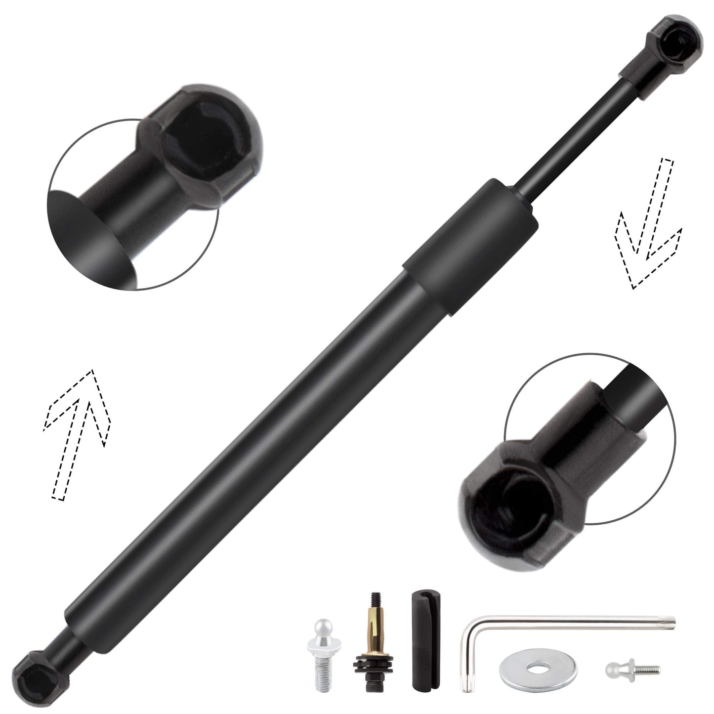 BOXI Qty(1) 43300 DZ43300 Pickup Truck Bed Tailgate Assist Easy Down Shock Strut Damper Compatible