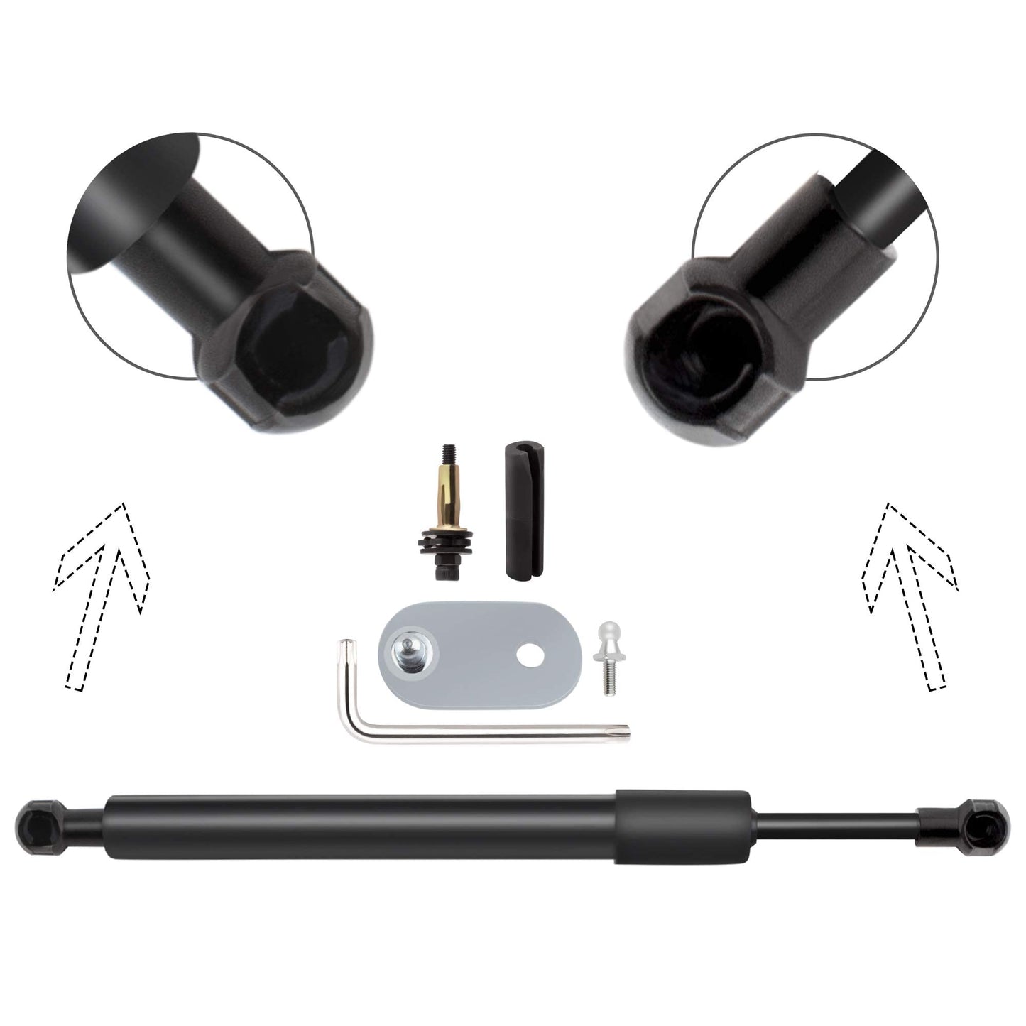 BOXI Qty(1) 43301 DZ43301 Pickup Truck Tailgate Assist Easy Down Shock Strut Compatible with DOD-ge