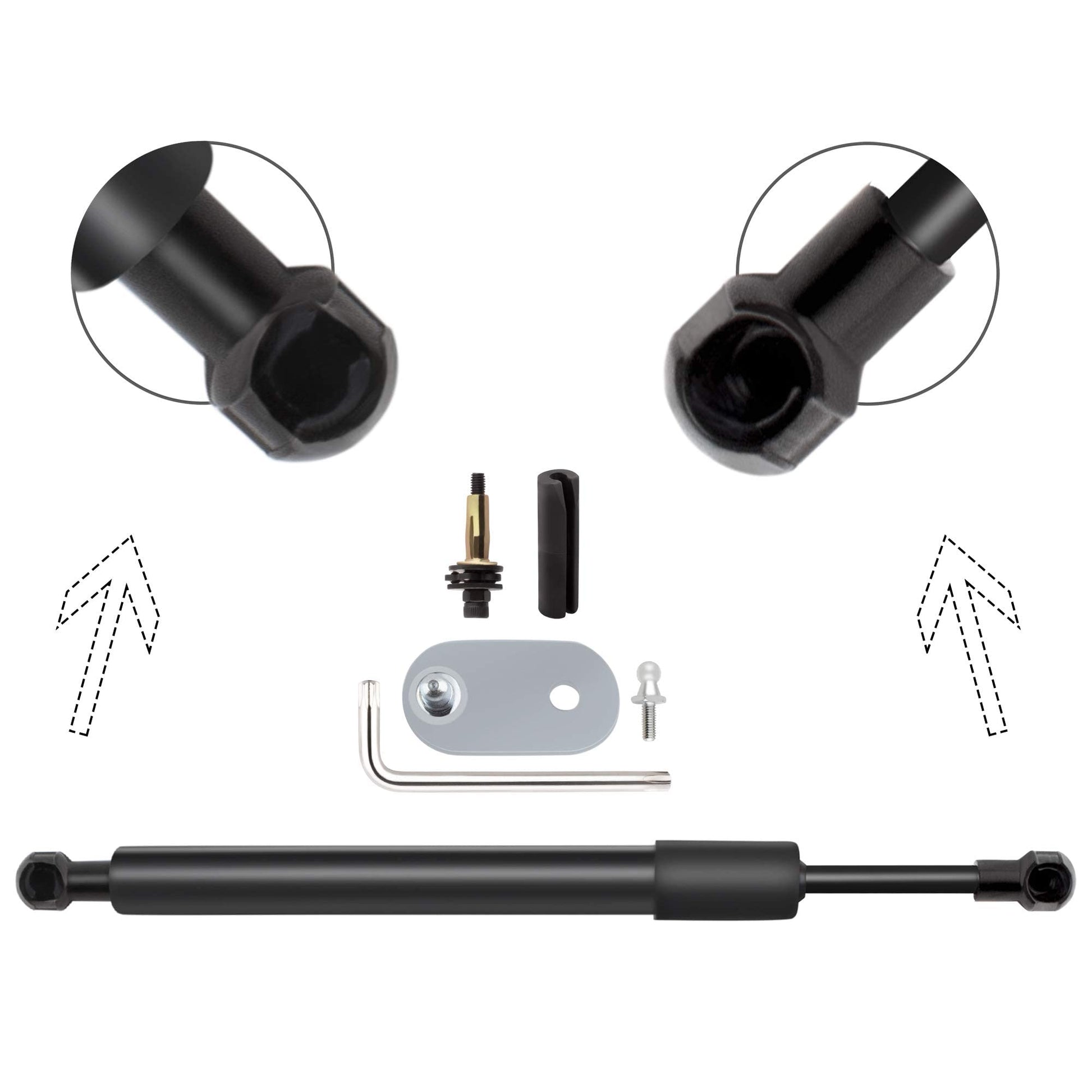 BOXI Qty(1) 43301 DZ43301 Pickup Truck Tailgate Assist Easy Down Shock Strut Compatible with DOD-ge