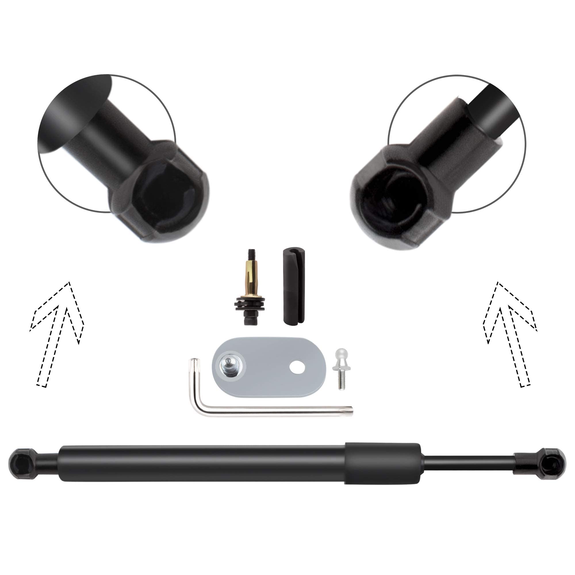 BOXI Qty(1) 43301 DZ43301 Pickup Truck Tailgate Assist Easy Down Shock Strut Compatible with DOD-ge