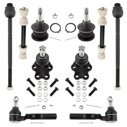 BOXI Front Suspension Kit Upper Lower Ball Joints Tie Rod End Sway Bar End Link Fit for Chevy