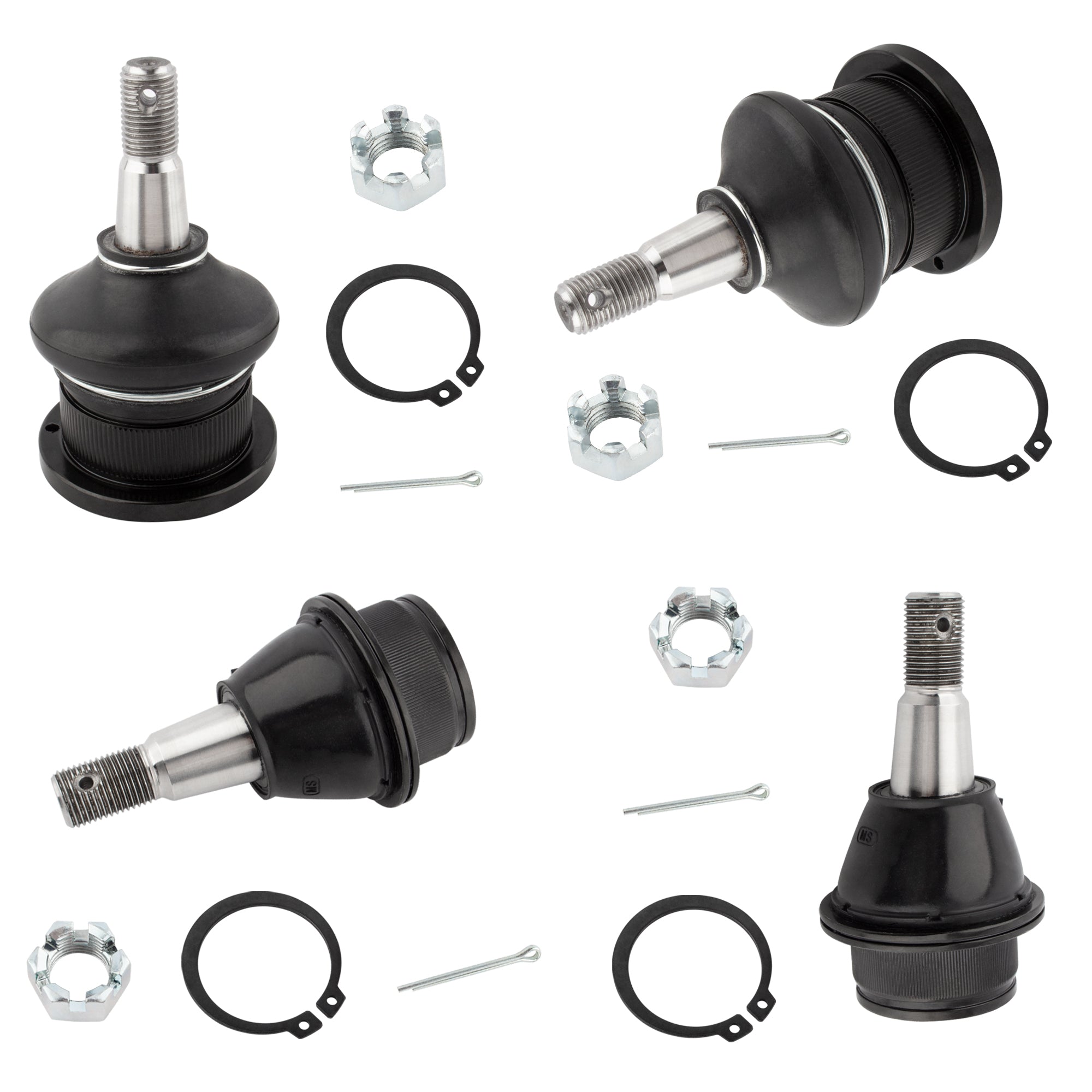 BOXI 4pc Front Upper and Lower Ball Joints Fit for Cadillac Escalade 2002-2006