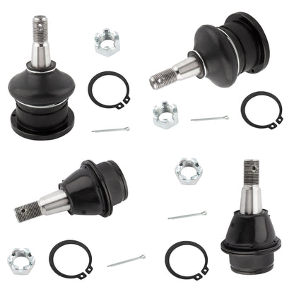 BOXI 4pc Front Upper and Lower Ball Joints Fit for Cadillac Escalade 2002-2006