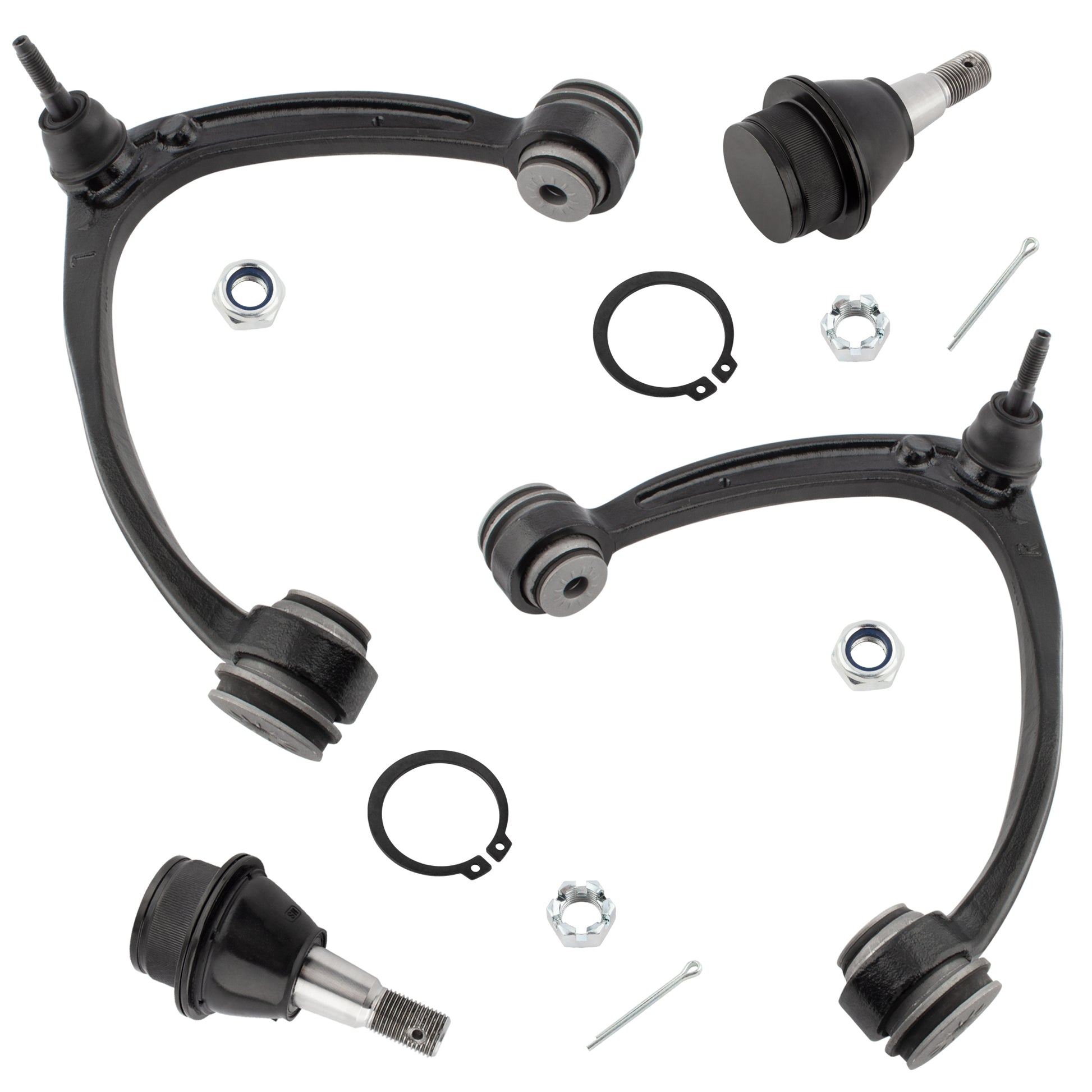 BOXI 4pc Front Upper Control Arm Ball Joint Fit for Cadillac Escalade 2007-2014