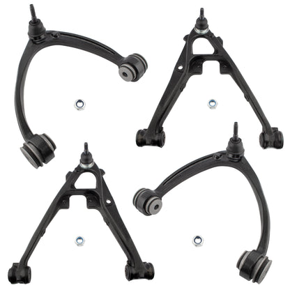 BOXI 4pc Front Upper Lower Control Arms Fit for Cadillac Escalade 2007-2015