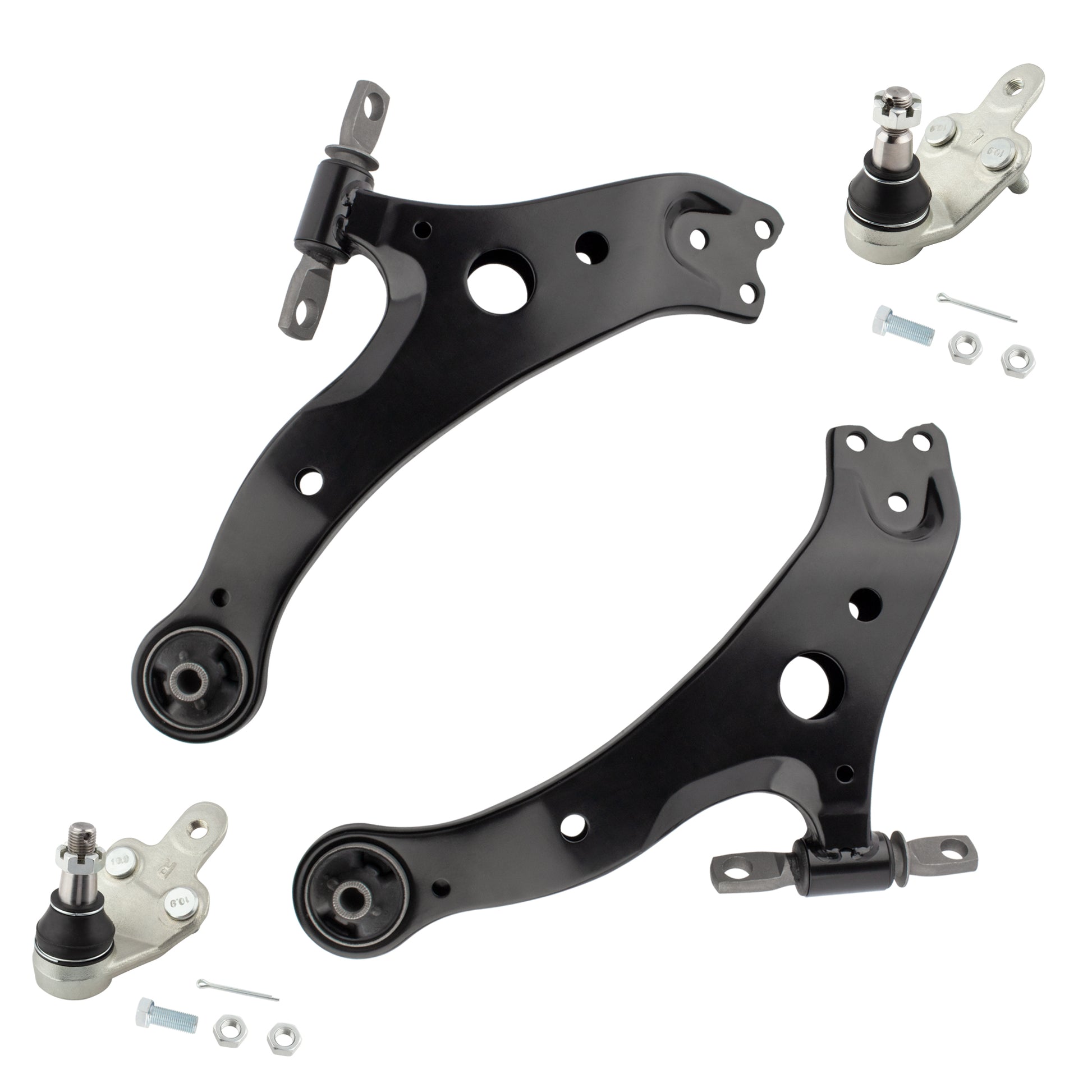 BOXI 4pc Front Suspension Kit Front Lower Control Arm and Lower Ball Joints Fit for Toyota Camry