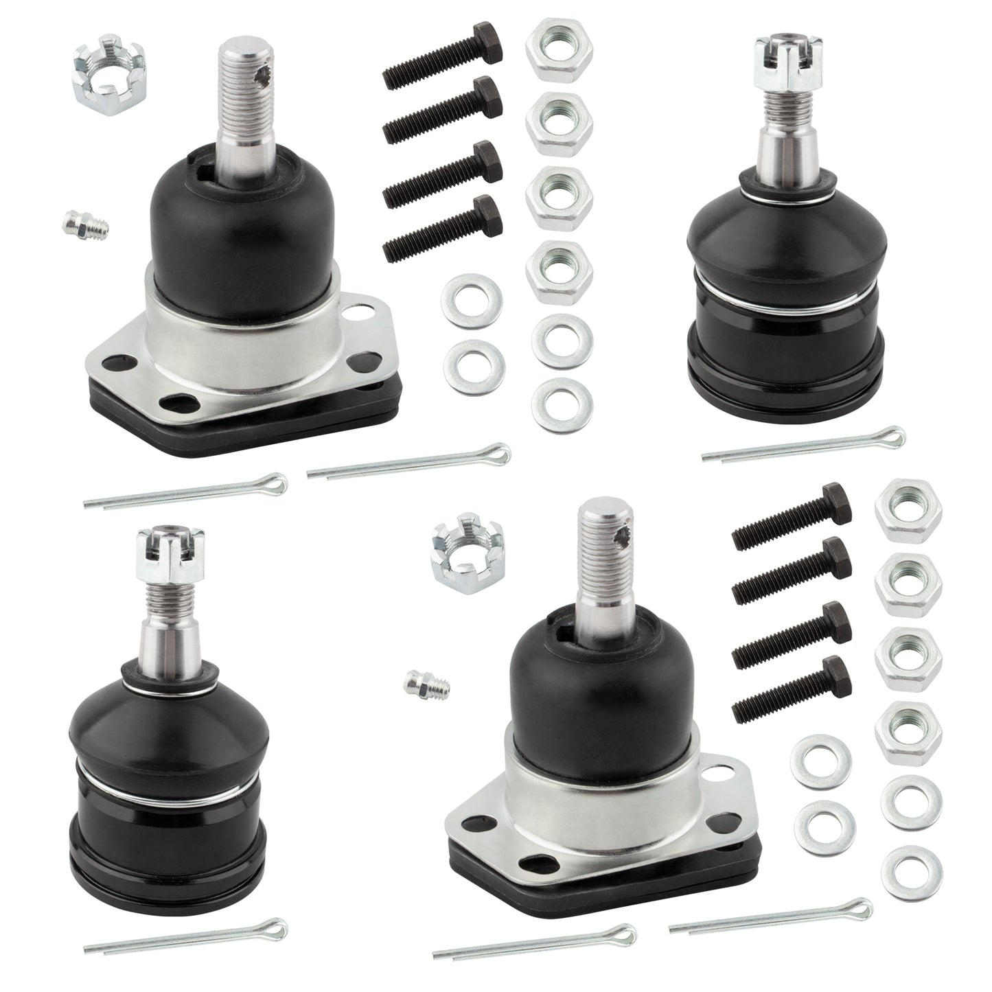 BOXI 4pc Front Upper and Lower Ball Joints Replacement for Chevy Blazer Impala Caprice GMC Envoy