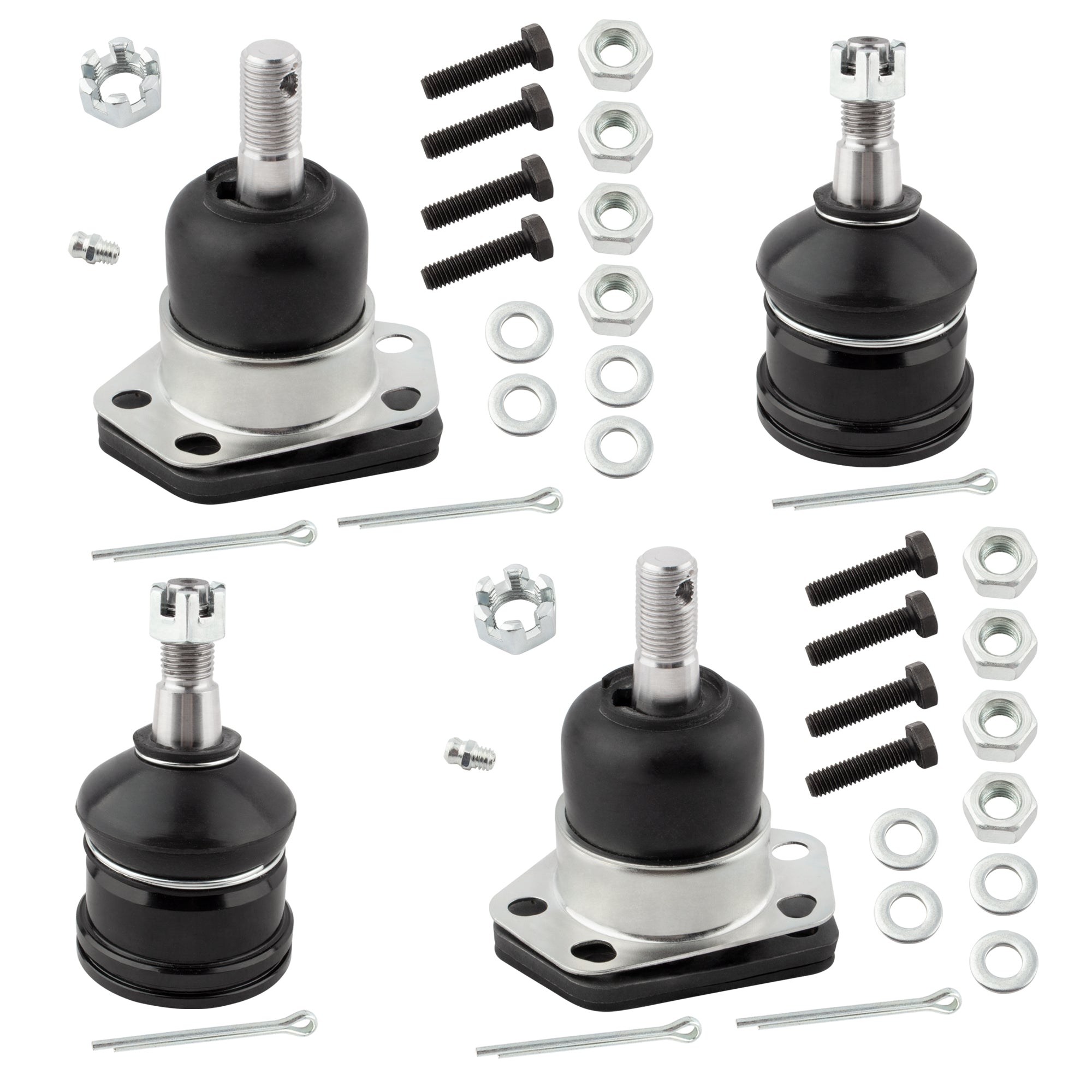 BOXI 4pc Front Upper and Lower Ball Joints Replacement for Chevy Blazer Impala Caprice GMC Envoy