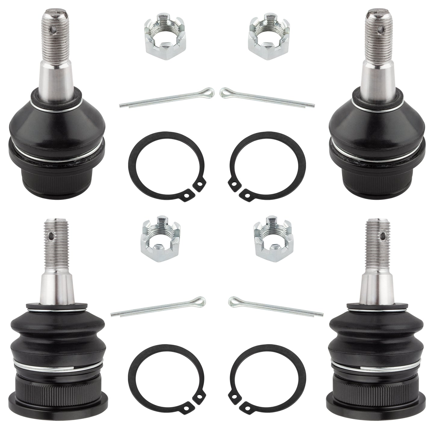 BOXI (set of 4) Front Upper and Lower Ball Joints Fit for Dodge Ram 1500 2006 2007 2008 (Except