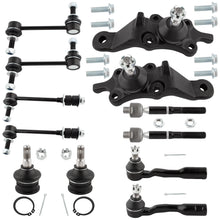 BOXI 12pcs Front & Rear Sway Bars Lower Ball Joints Tie Rods for Toyota Sequoia 2001 2002