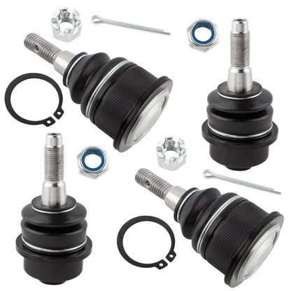 BOXI 4pcs Front Upper and Lower Ball Joints for Chevy Avalanche 2500 2002-2006 Suburban 2500
