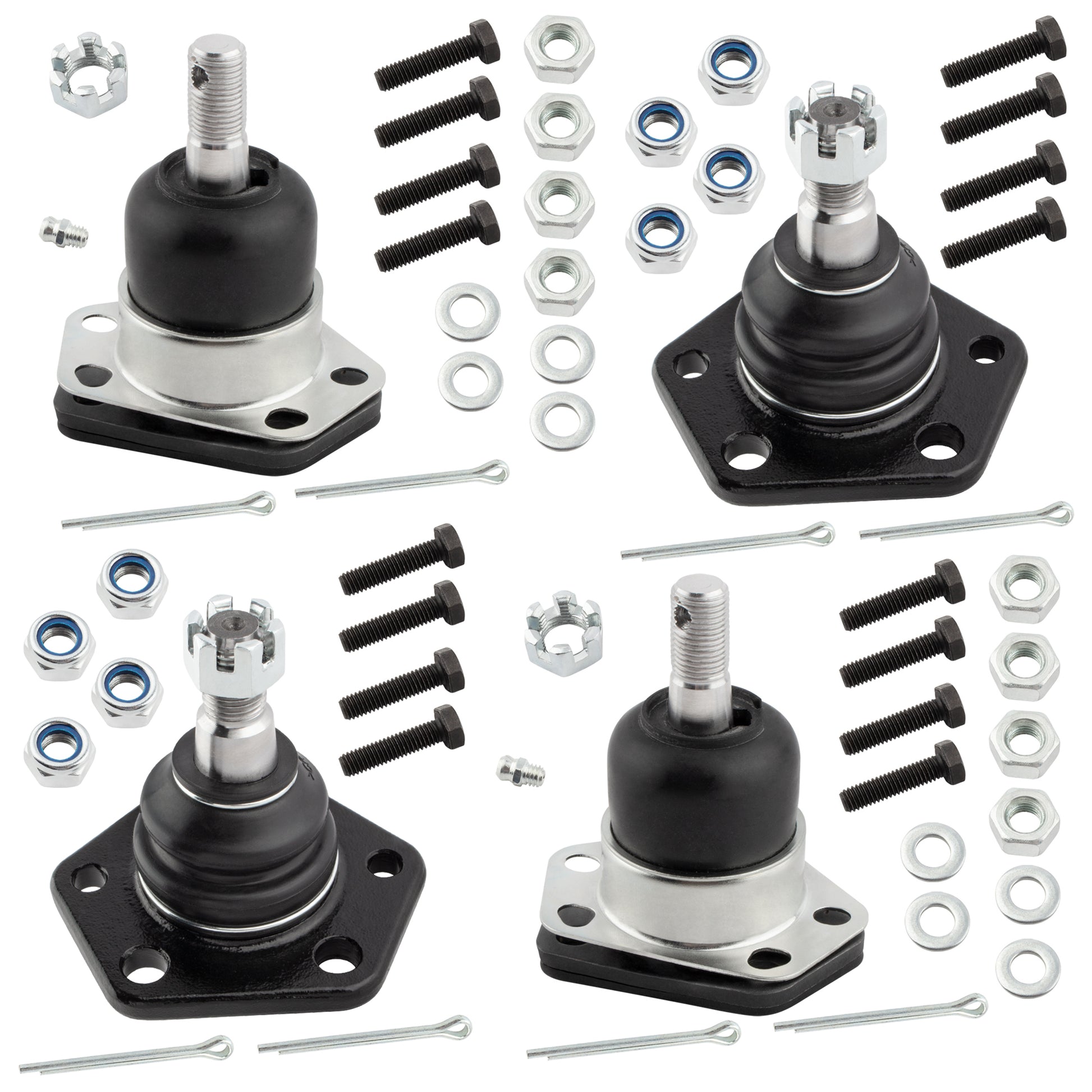 BOXI 4pcs Front Upper Lower Ball Joints for Chevy Blazer 1997-2005