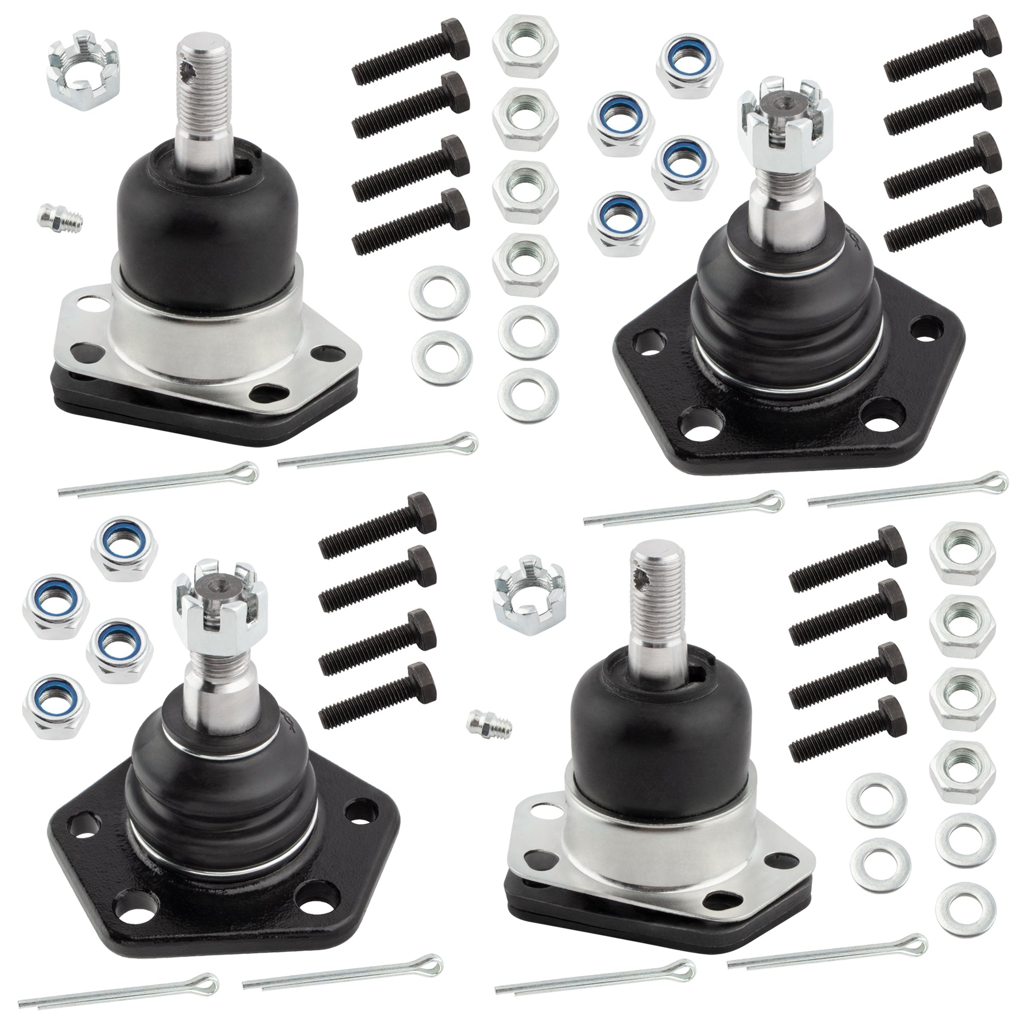 BOXI 4pcs Front Upper Lower Ball Joints for Chevy Blazer 1997-2005