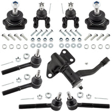BOXI 9pcs Inner Tie Rod Ends Lower Ball Joints Outer Tie Rod Ends Upper Ball Joints Idler Arm Kit